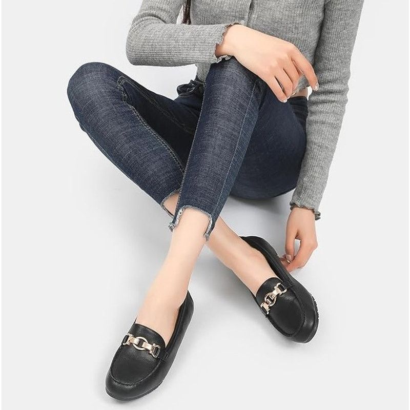 Other Cvistpieo Lightweight Gold Chain Penny Loafers Work Flats Size US 11 / IT 41 - 1 Thumbnail