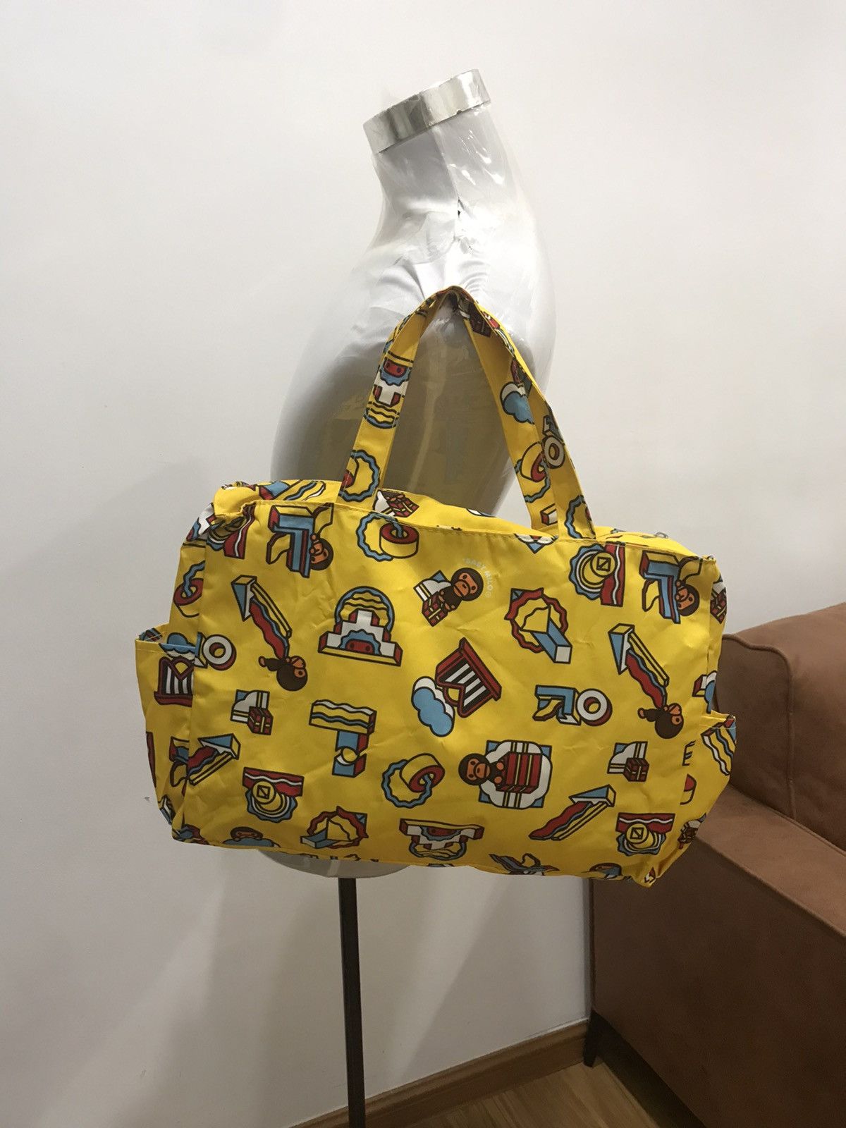 Bape Bape Bag 2010 Baby Milo Zip Nylon Tote Bag Size ONE SIZE - 3 Thumbnail