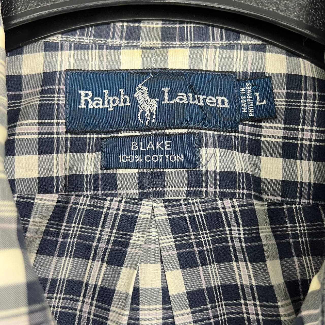 Ralph Lauren Vintage Ralph Lauren Blake Button Down Plaid ShortSleeve L Size US L / EU 52-54 / 3 - 6 Thumbnail
