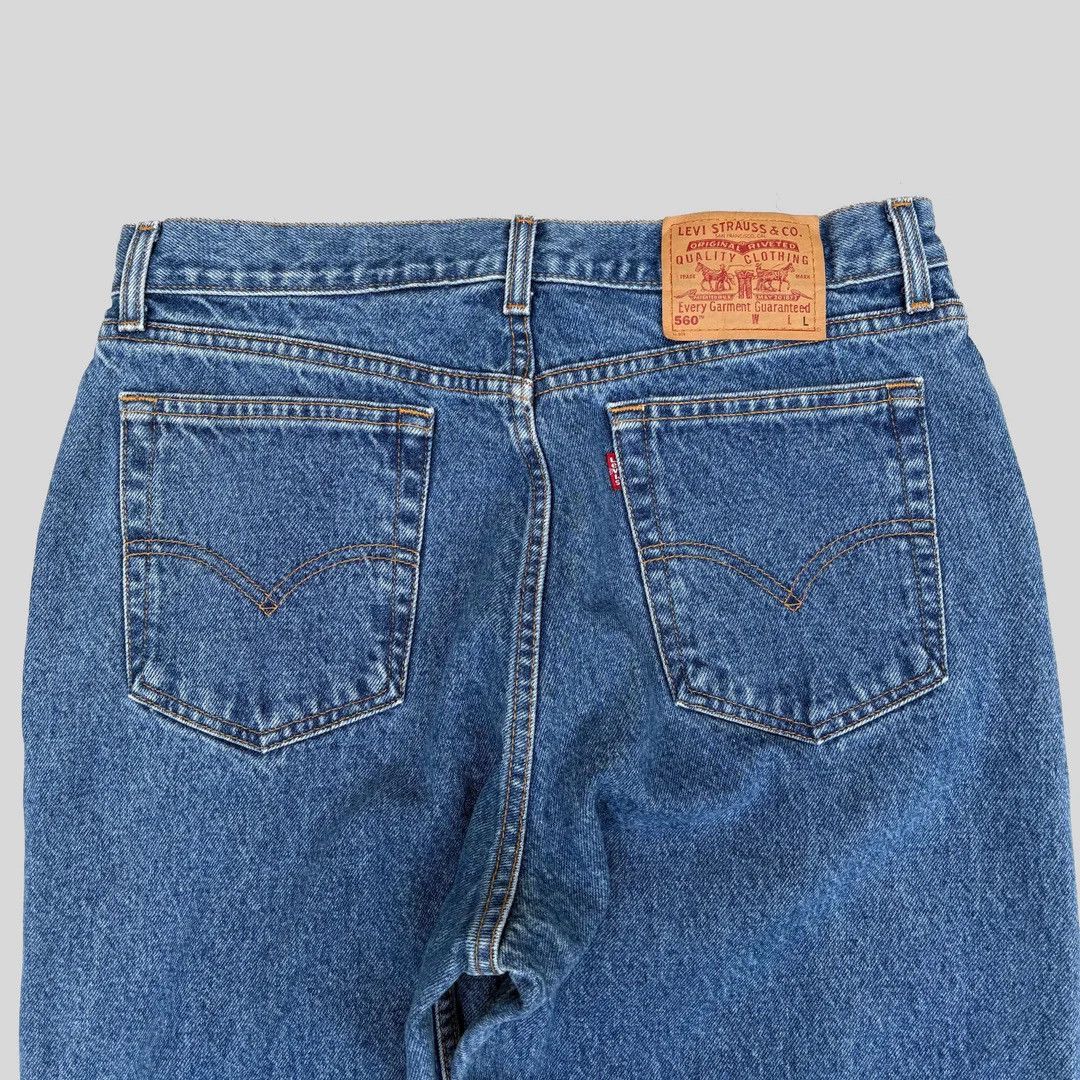 Levi's Levi’s 1990 90s Vintage 560 W34 L34 Loose Blue Denim Jeans Size US 34 / EU 50 - 6 Thumbnail