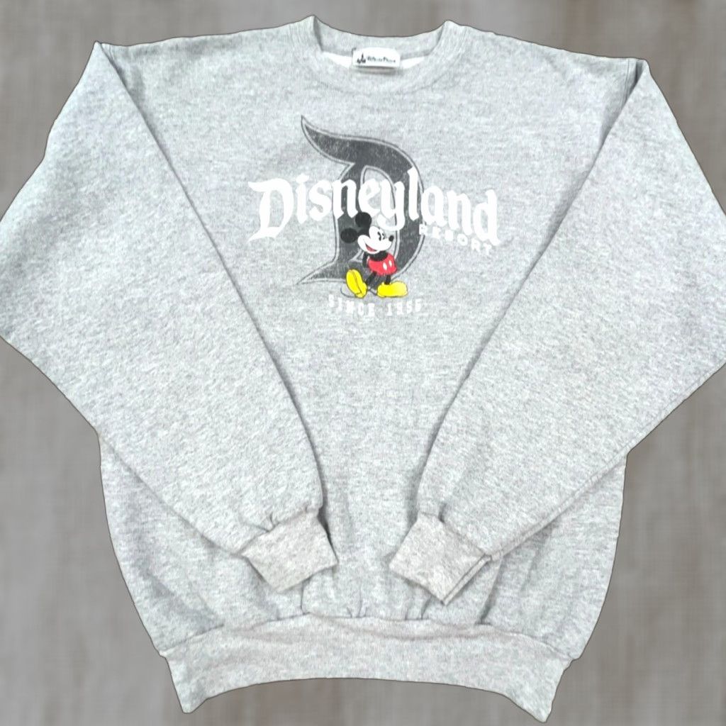 Disney Disney Sweatshirt Gray Crewneck Pullover Men Medium Fleece Mickey Mouse Cartoon Size US M / EU 48-50 / 2 - 1 Thumbnail