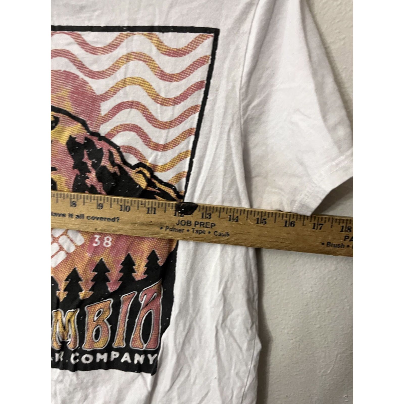 Logo 7 Columbia Logo Tee Graphic T Shirt Men's Size Small White Size US S / EU 44-46 / 1 - 4 Thumbnail