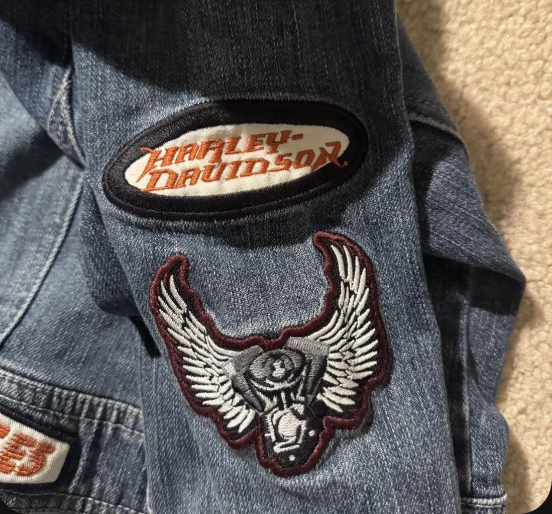 Harley Davidson vintage harley davidson denim zip up top Size XS / US 0-2 / IT 36-38 - 5 Thumbnail