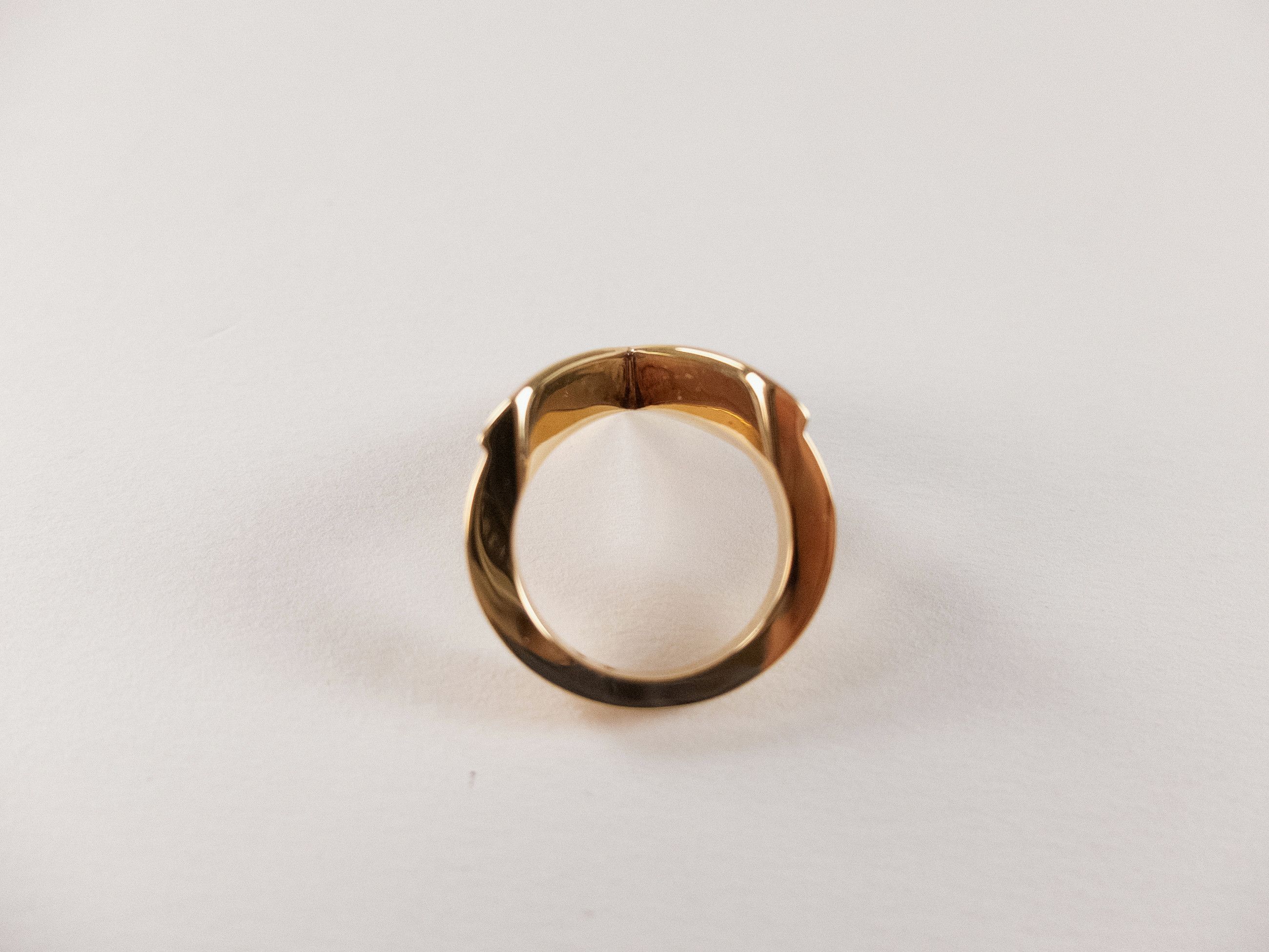 Bottega Veneta BOTTEGA VENETA gold plated silver triangle ring 9.5 21 q Size ONE SIZE - 7 Thumbnail