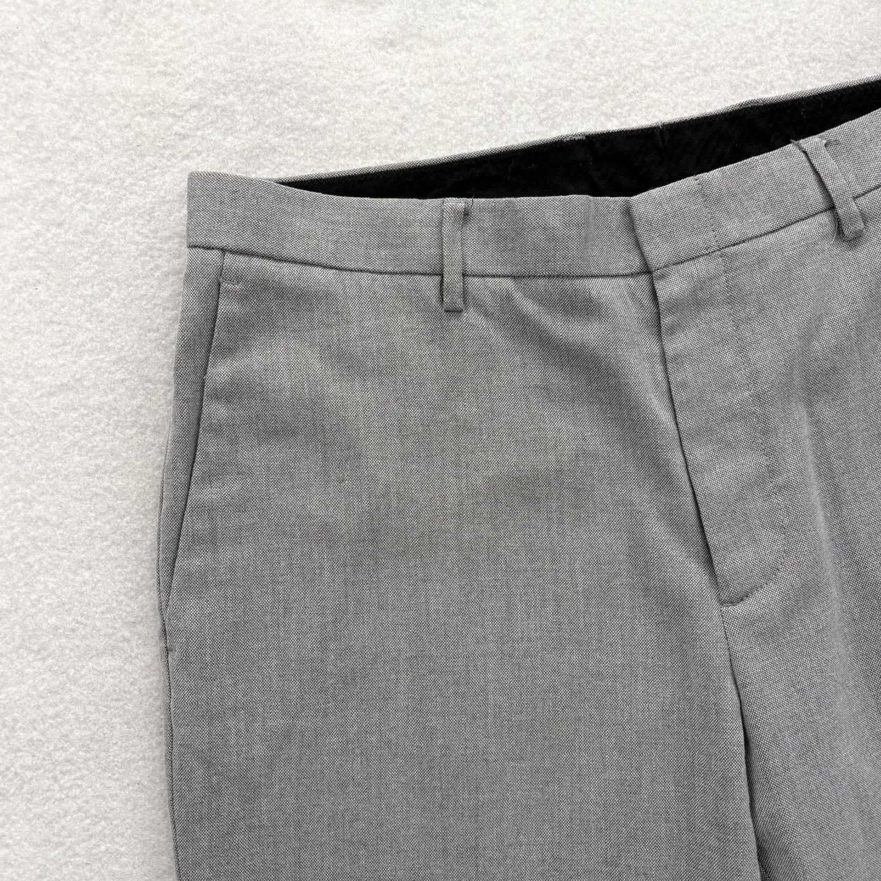 J.Crew J.Crew Ludlow Dress Pants Mens 33x32 Gray Slim Fit Stretch Cotton Blend Business Pants Size US 33 - 3 Thumbnail