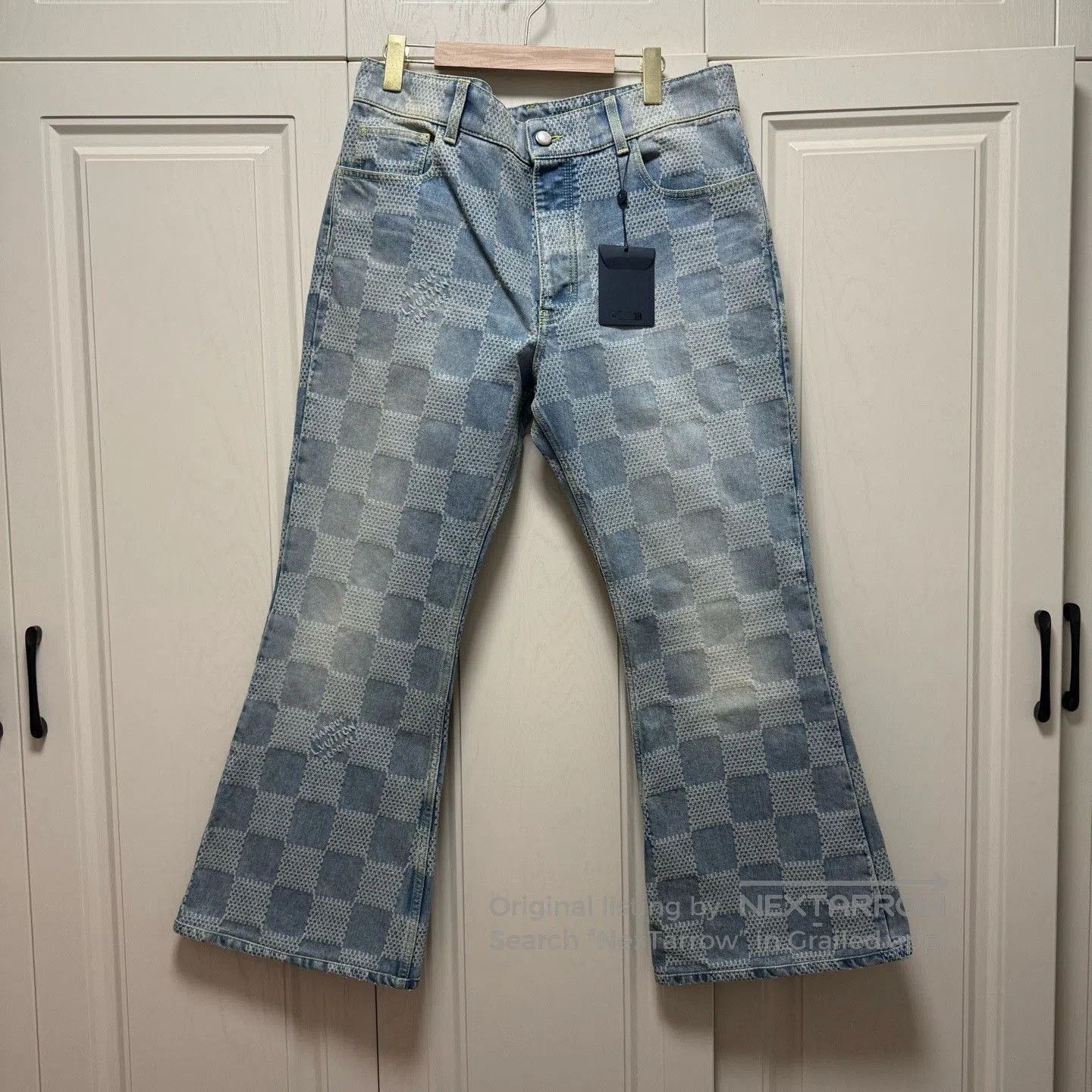Louis Vuitton Louis Vuitton Pharrell Checkerboard Flared Jeans. Size US 36 / EU 52 - 1 Thumbnail