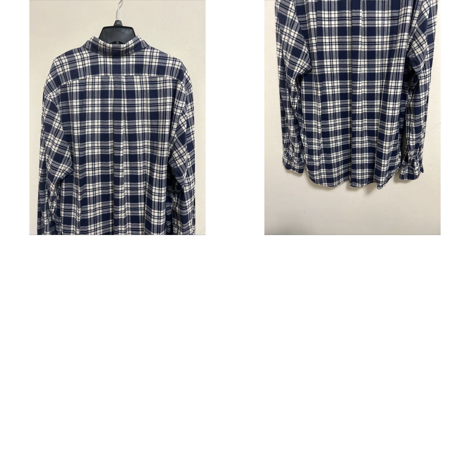 Ralph Lauren VINTAGE Ralph Lauren Shirt Mens XL Blue Plaid Herringbone Custom Fit L/S Button-Down Pocket Men Size US XL / EU 56 / 4 - 8 Thumbnail