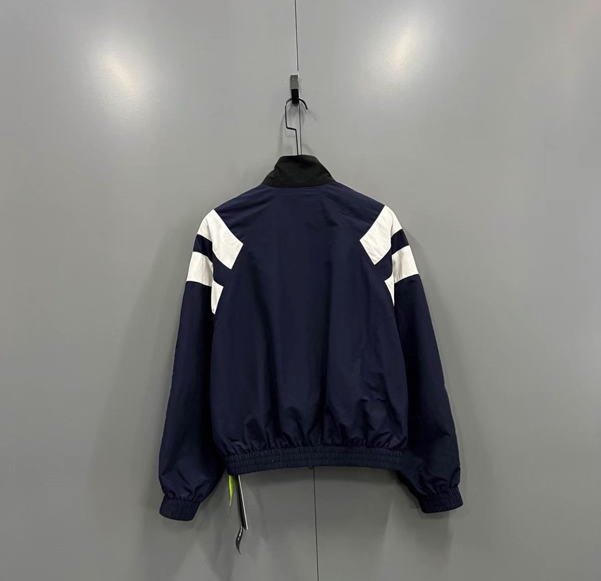 Balenciaga Balenciaga Striped Logo Stand Collar Jacket J41 Size US XS / EU 42 / 0 - 2 Thumbnail
