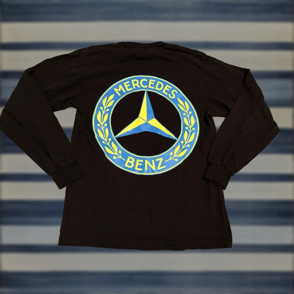 AWGE AWGE Mercedes Benz ASAP Rocky Long Sleeve Crew Neck Tee Shirt Mens Small Black Cotton United States Made in USA Size US S / EU 44-46 / 1 - 1 Thumbnail