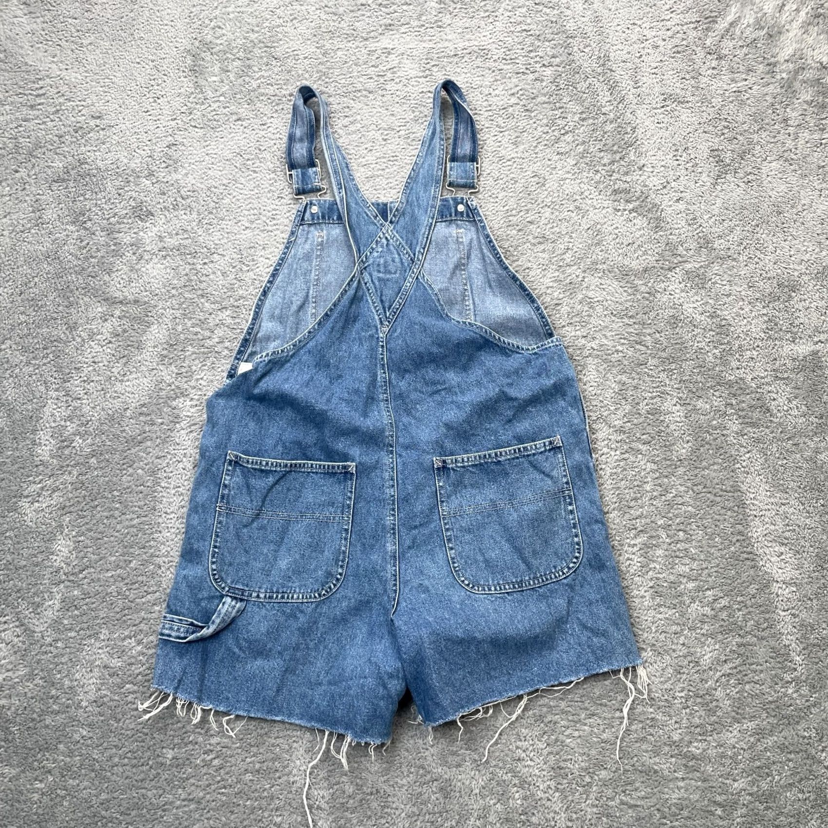 Gap Gap Overalls Womens Extra Small Blue Denim Shortalls Bibs Shorts Medium Wash Casual Workwear City Preppy Womens Shortalls Bagable? Size 26" / US 2 / IT 38 - 2 Thumbnail