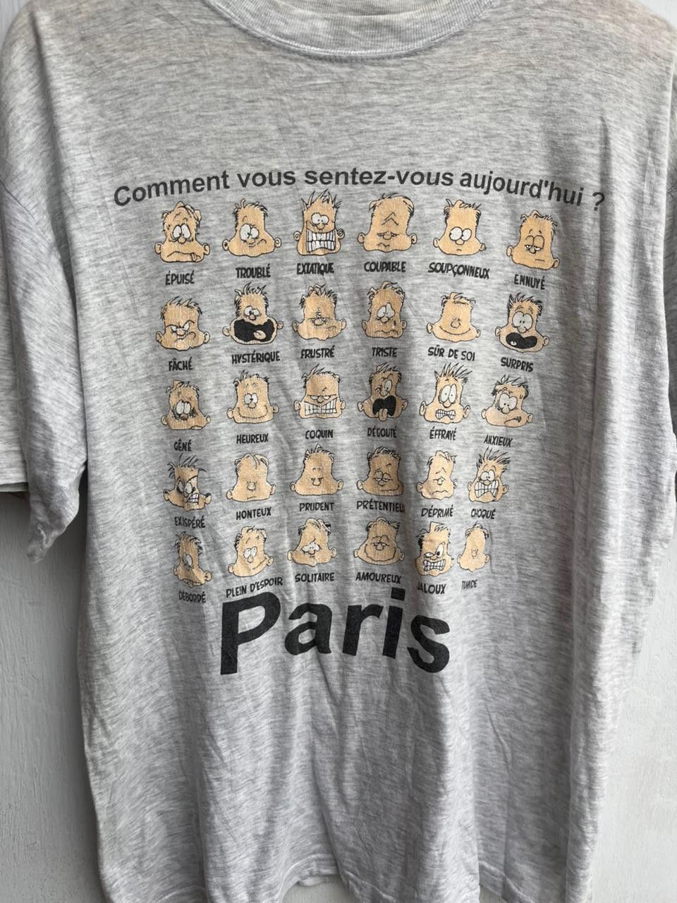 Vintage Vintage SOL'S Paris Emotions Graphic T-Shirt Size US S / EU 44-46 / 1 - 5 Thumbnail