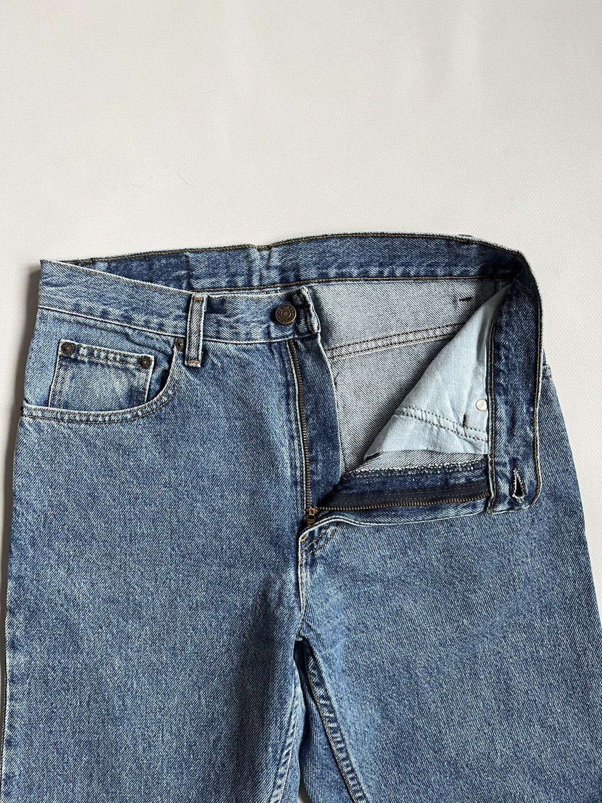 Gap Vintage 90s GAP Usa Made Blue Stone Washed Jeans Size 31 Size US 31 - 12 Thumbnail