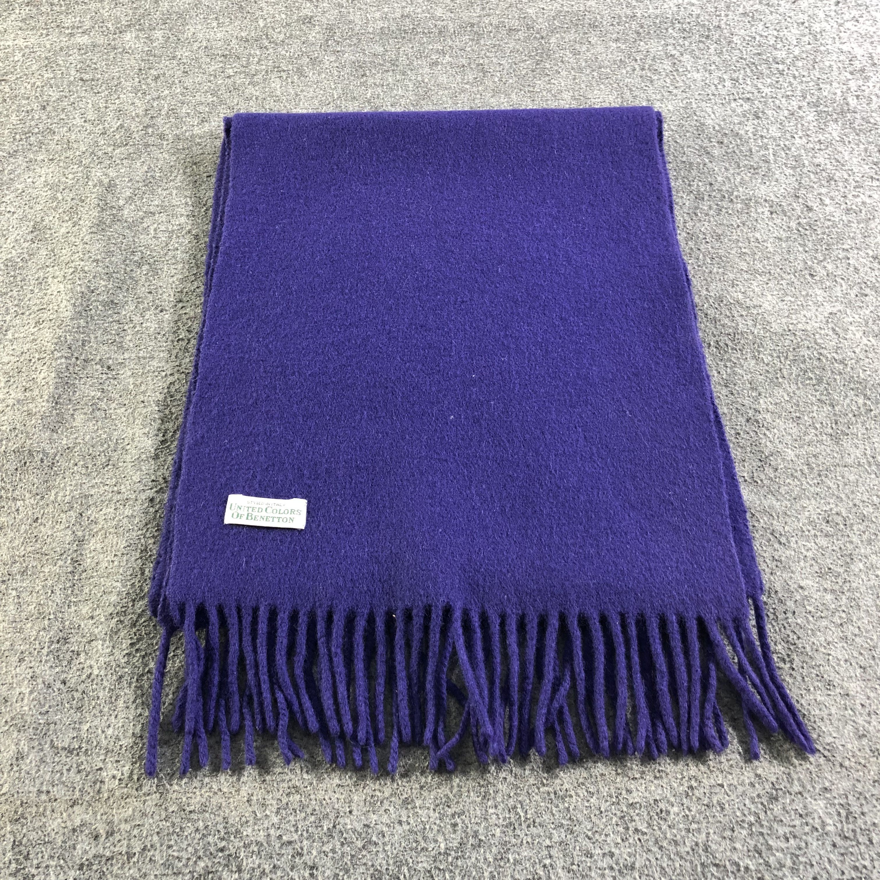 United Colors Of Benetton United Colors Of Benetton Wool Scarf Muffler V1983 Size ONE SIZE - 2 Thumbnail