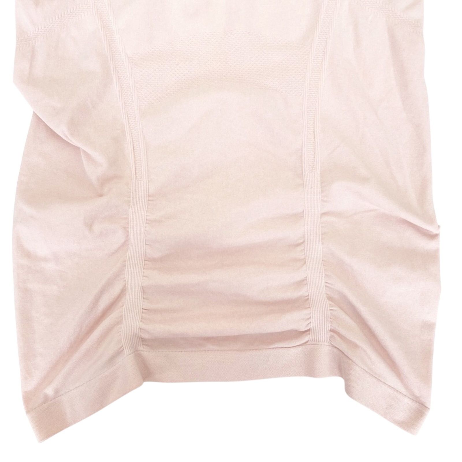 Other Athleta Color Block Fast Track Tee Ruched Pink Gray Sz XS Size XS / US 0-2 / IT 36-38 - 5 Thumbnail