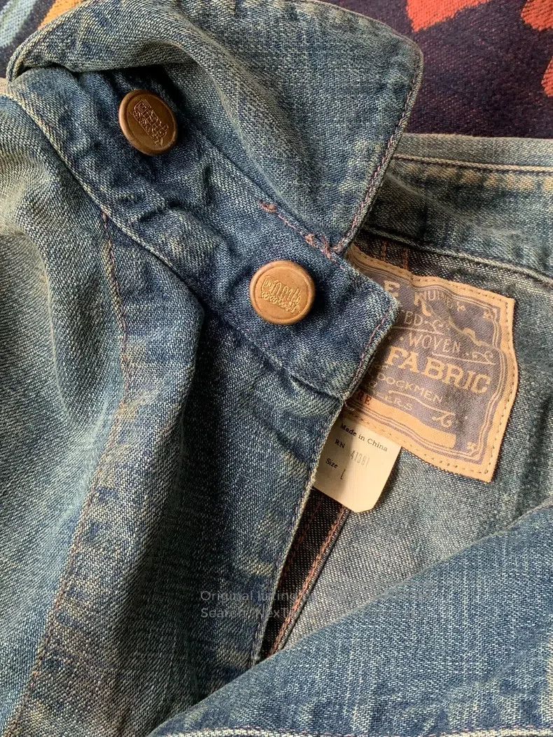 RRL Ralph Lauren RRL Ralph Lauren Denim Western Shirt old yellow mud washed Size US M / EU 48-50 / 2 - 4 Thumbnail