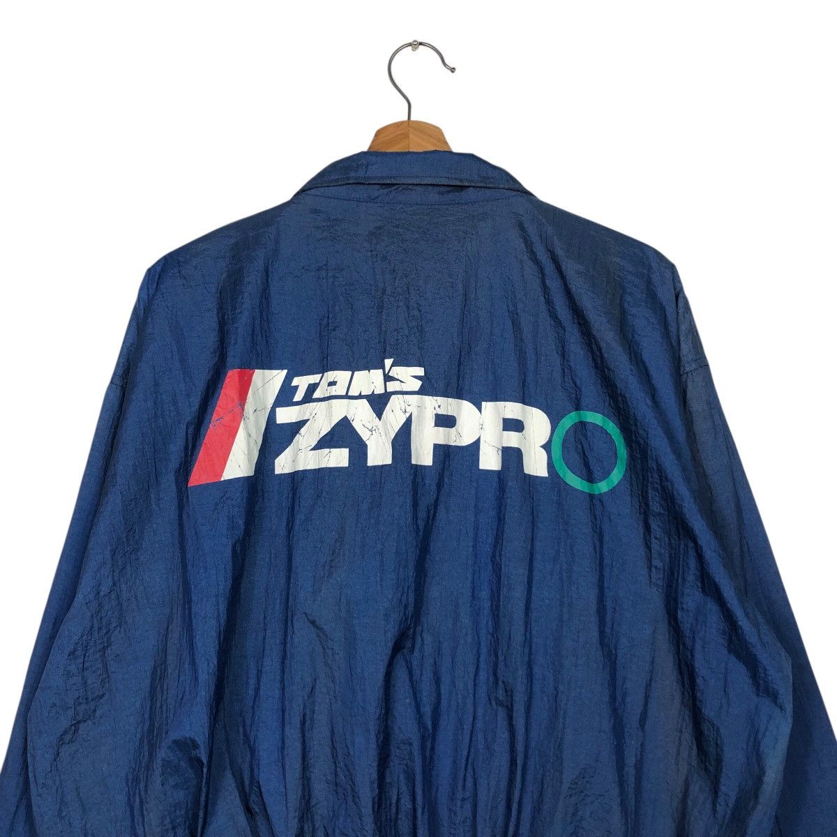 Japanese Brand × Vintage 📌Vintage Bomber Jacket Nylon Tom's Zypro Big Logo Back Hit Size US M / EU 48-50 / 2 - 10 Thumbnail