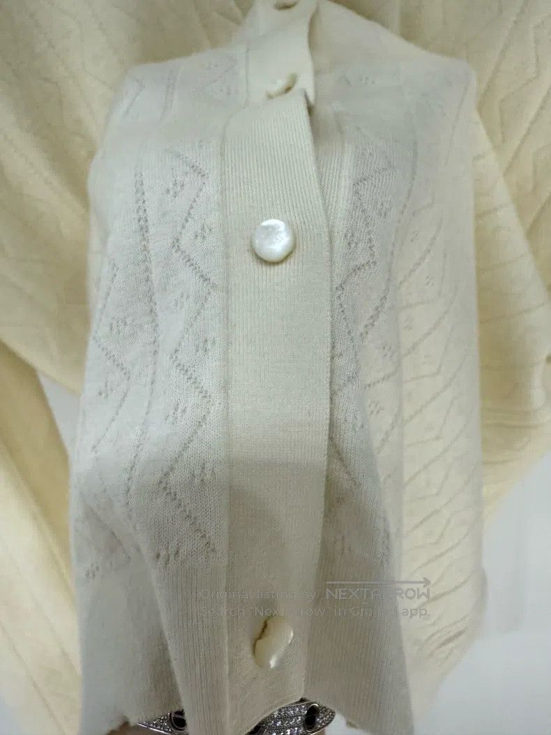 Loro Piana Loro Piana 24FW Mother-of-Pearl Button Wool Lightweight Ca Size S / US 4 / IT 40 - 4 Thumbnail
