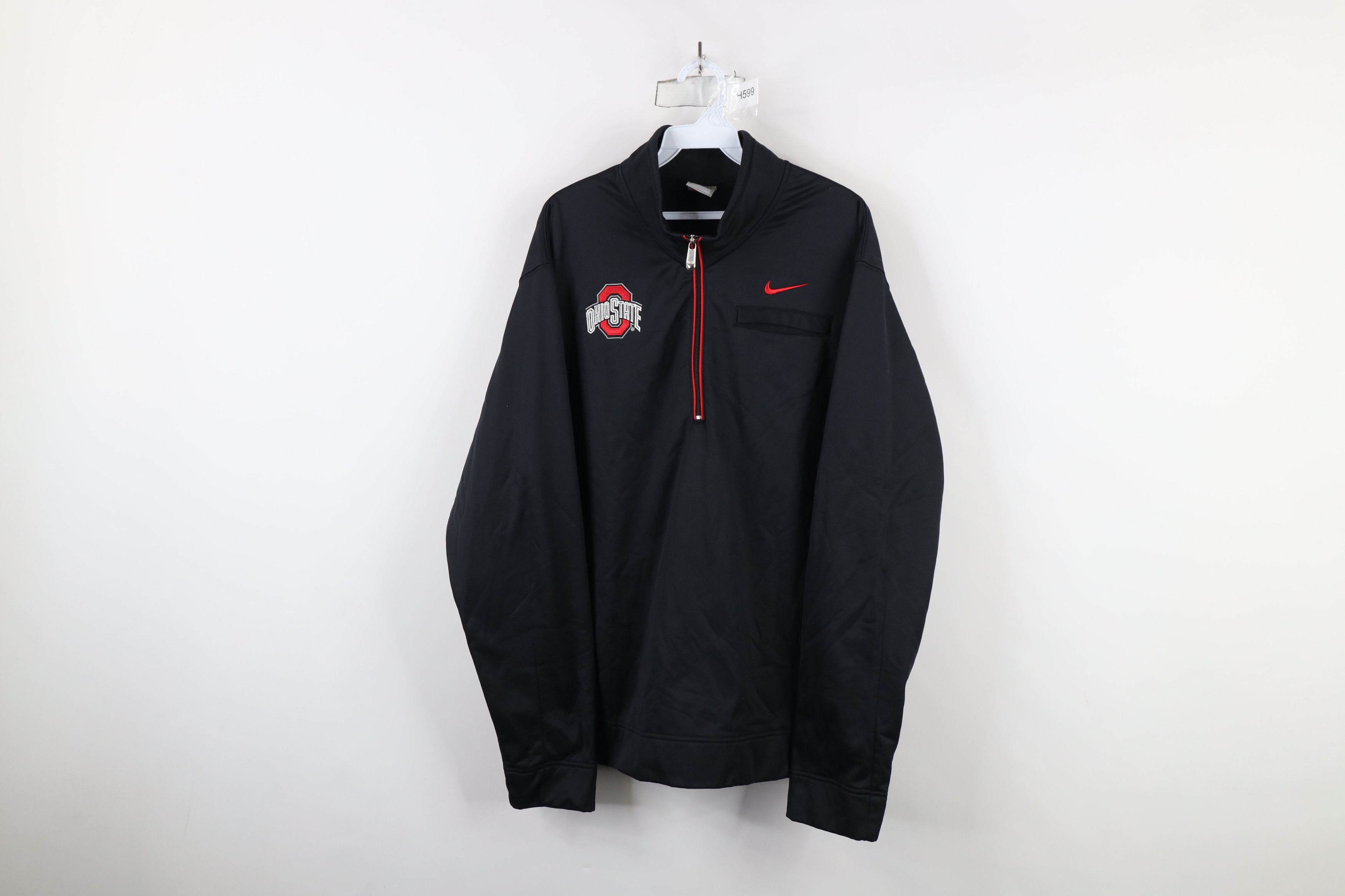 Nike × Vintage Vintage Nike Mini Swoosh Ohio State University Sweatshirt Size US XXL / EU 58 / 5 - 1 Thumbnail