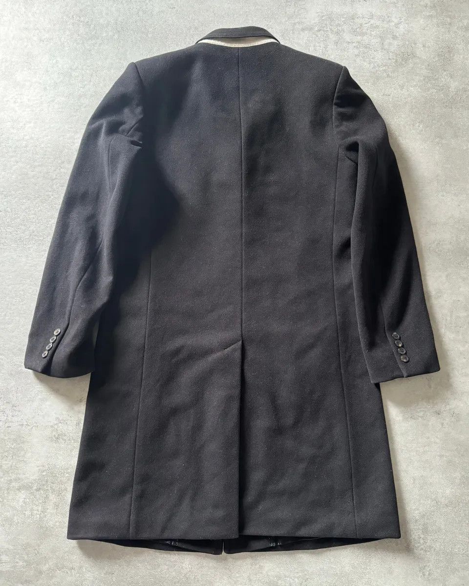 Dries Van Noten 2000s Dries Van Noten Minimalist Navy Wool Long Jacket Size US M / EU 48-50 / 2 - 4 Thumbnail