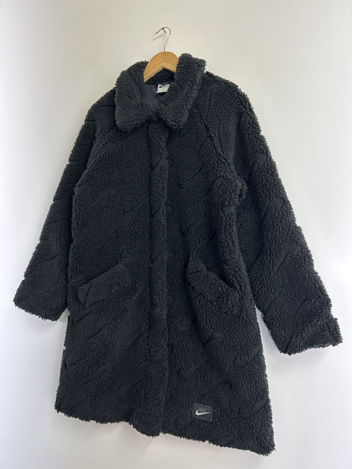 Nike 🔥Nike Faux Fur Outerwear Zipper Jacket Size S / US 4 / IT 40 - 3 Thumbnail