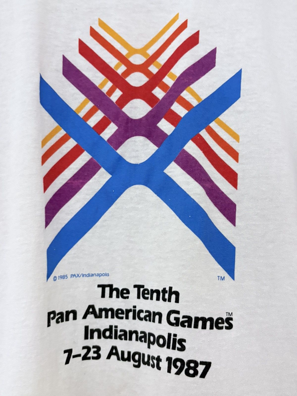 Vintage 80’s Tenth Pan American Games Vintage 50/50 Screenstars Tee Size US M / EU 48-50 / 2 - 3 Thumbnail