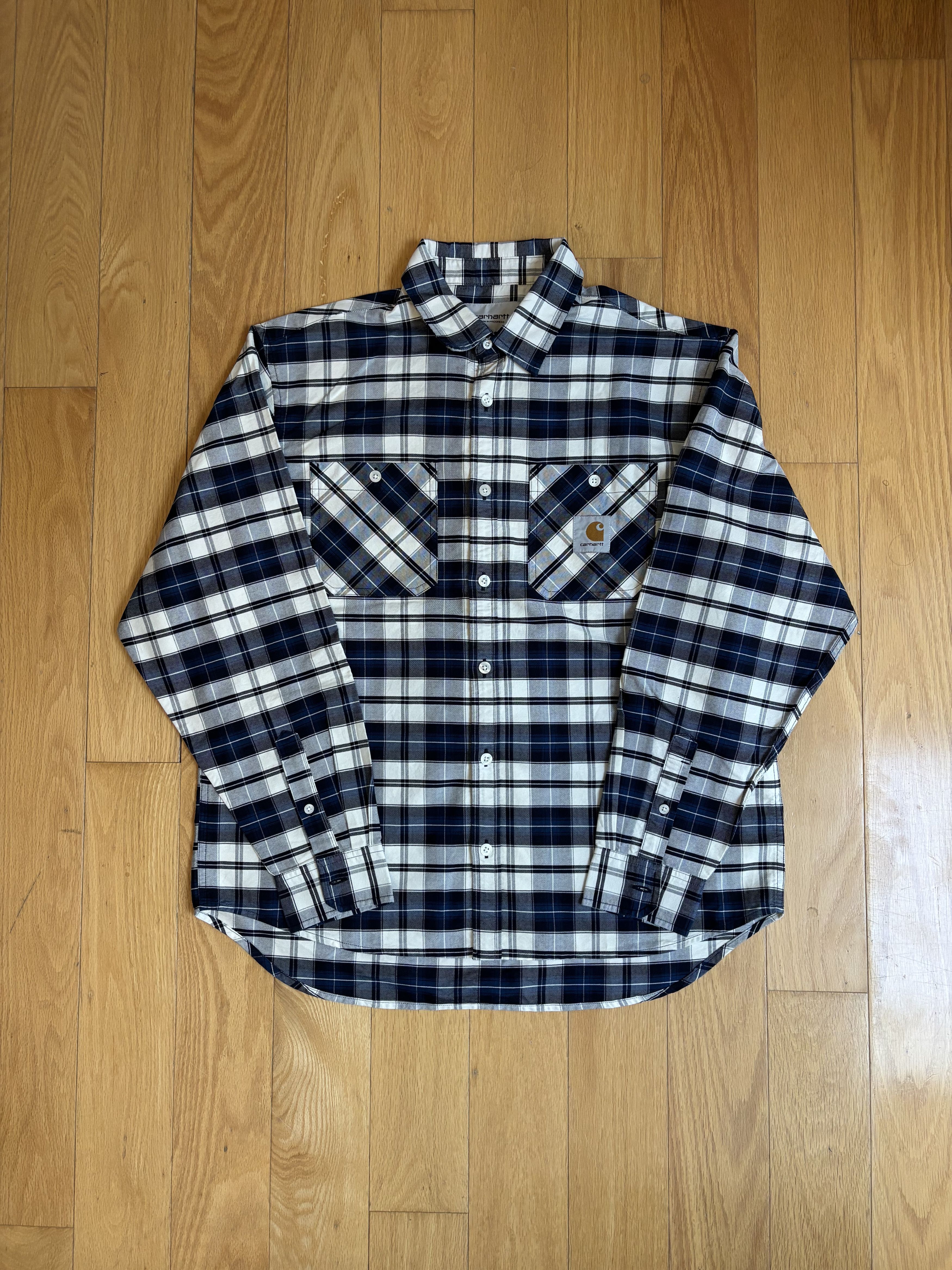 Carhartt Wip NEW Carhartt WIP Tarbell Check Flannel Shirt Size US M / EU 48-50 / 2 - 1 Thumbnail