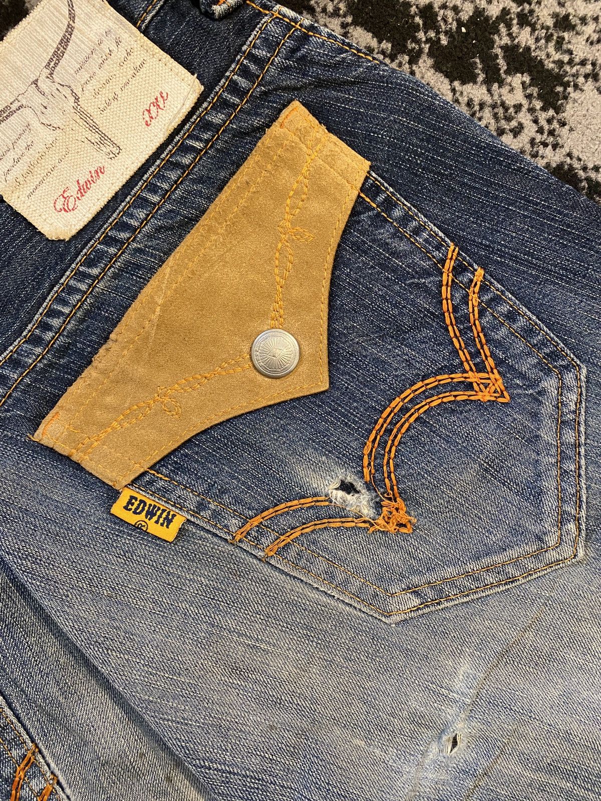 Edwin Edwin Distressed Washed Denim Japanese brand Size US 32 / EU 48 - 8 Thumbnail