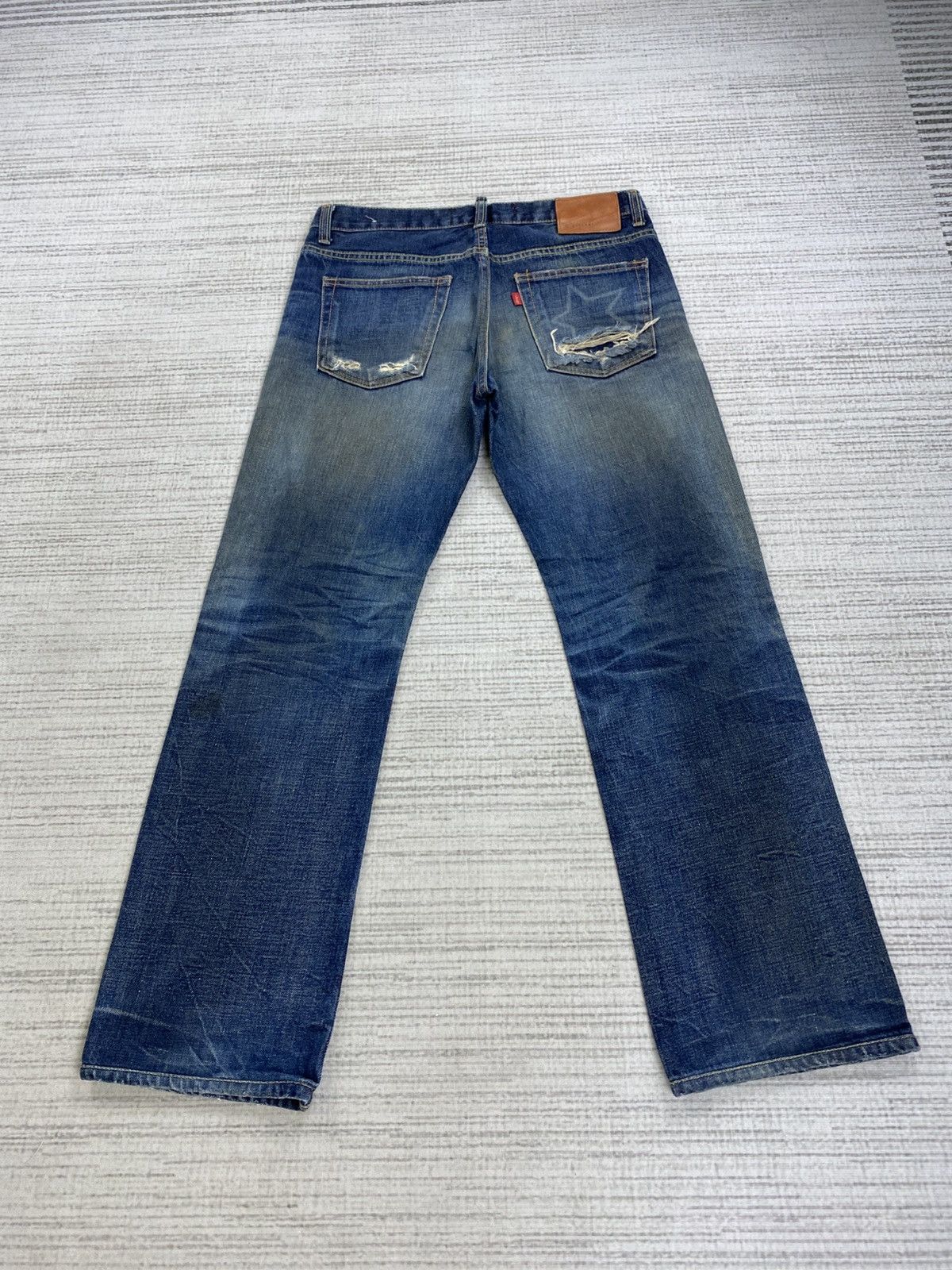 Hysteric Glamour × Vintage Vintage L’Selvage Jeans Distressed Denim Pants Size US 31 - 2 Thumbnail