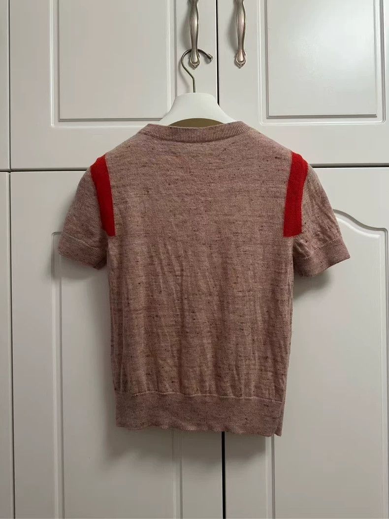 Loewe LOEWE Cobalt embroidery logo knitted short sleeves Size S / US 4 / IT 40 - 2 Thumbnail