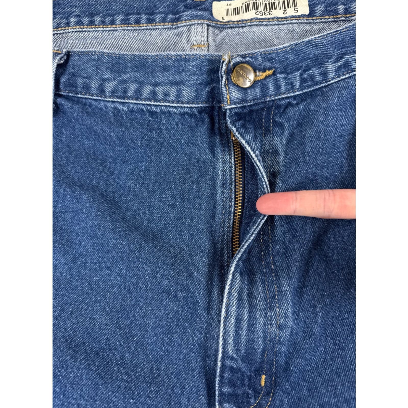 Carhartt Carhartt Jeans Adult 48 Blue Denim 100% Cotton Relaxed Straight 46x30 Size US 32 / EU 48 - 5 Thumbnail