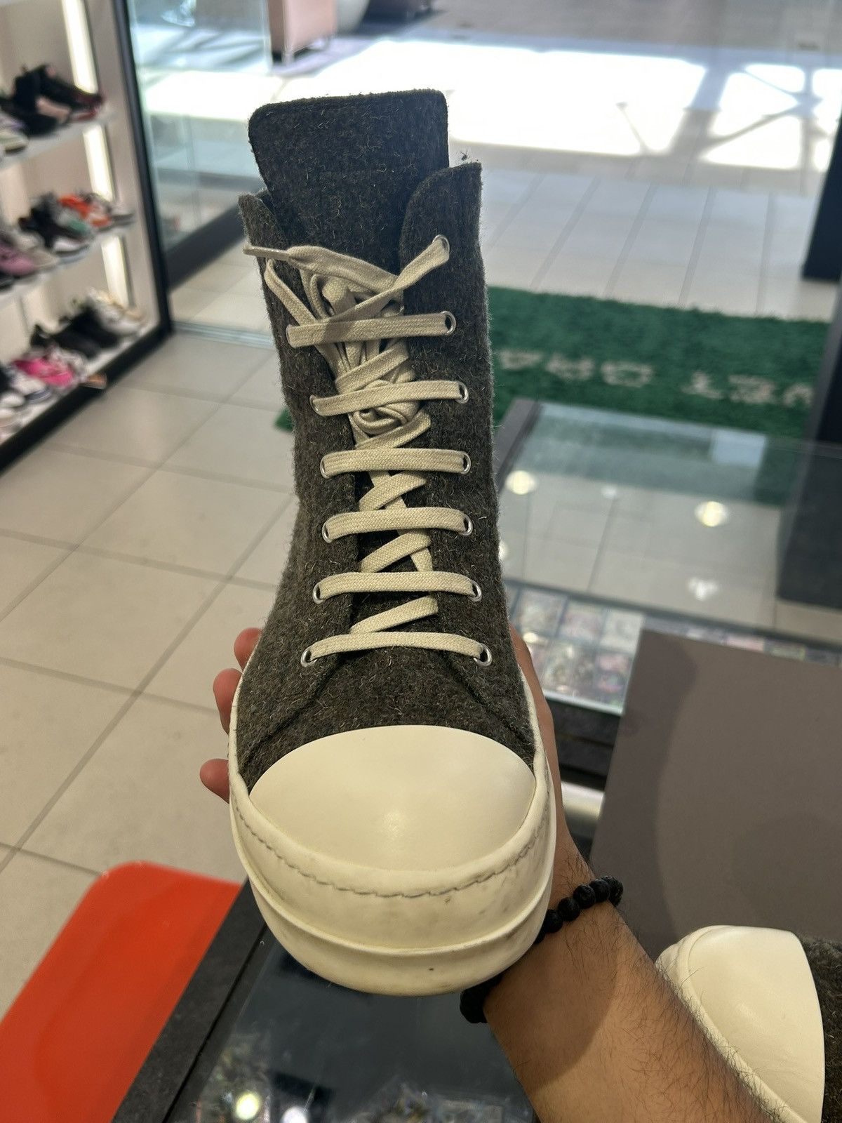 Rick Owens Rick owens green bosco high top Size US 12 / EU 45 - 6 Thumbnail