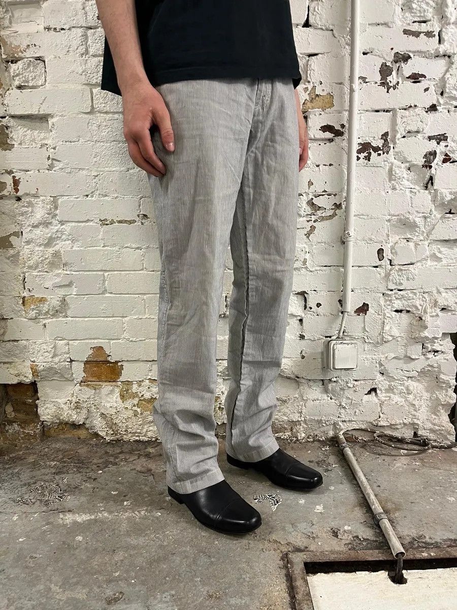 Prada SS2006 Prada Grey/White Striped Chinos Cotton Minimalist Size 52 Size US 32 / EU 48 - 3 Thumbnail