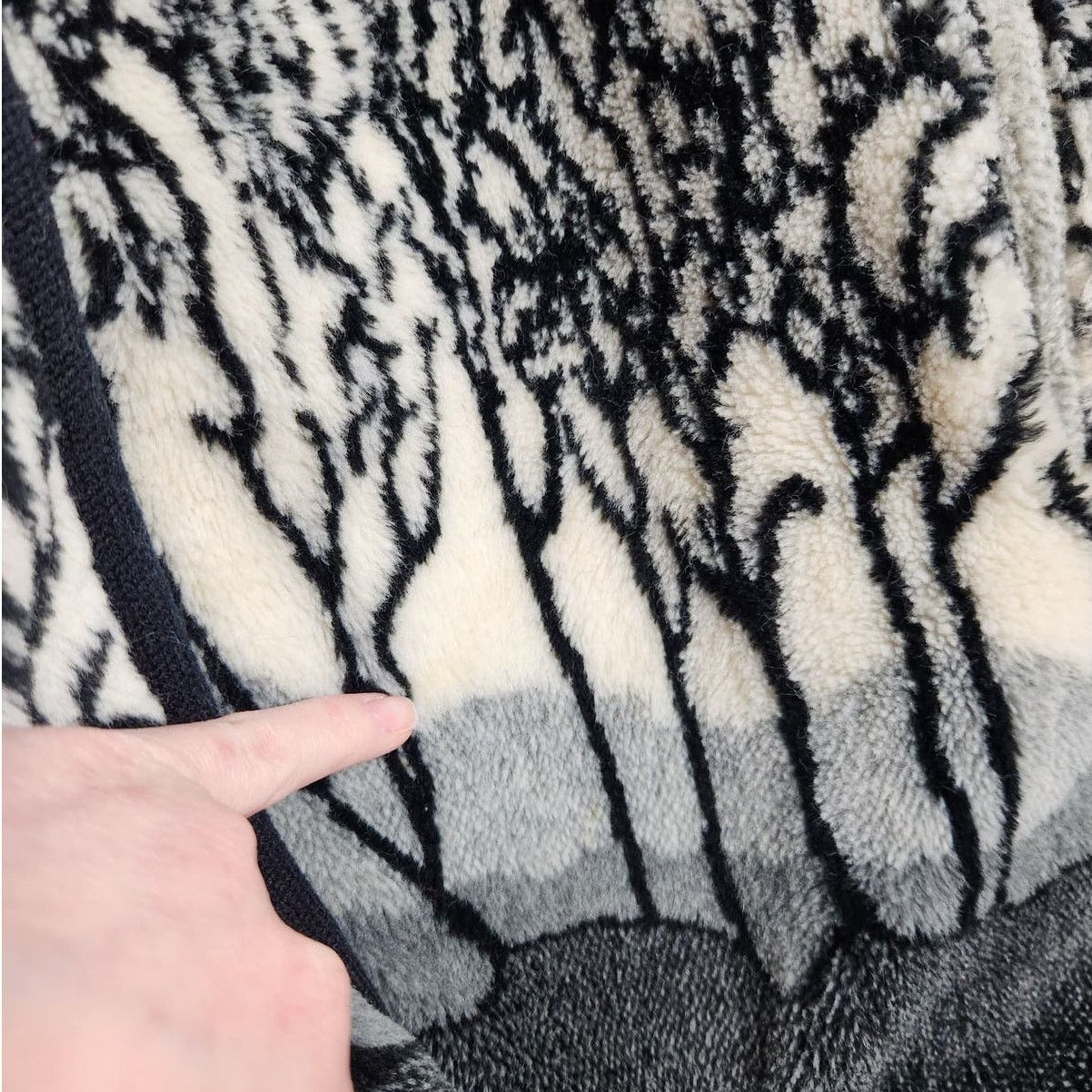 Vintage Vintage Reversible Fleece Jacket Trees Nature Sky Grandma Size S / US 4 / IT 40 - 5 Thumbnail