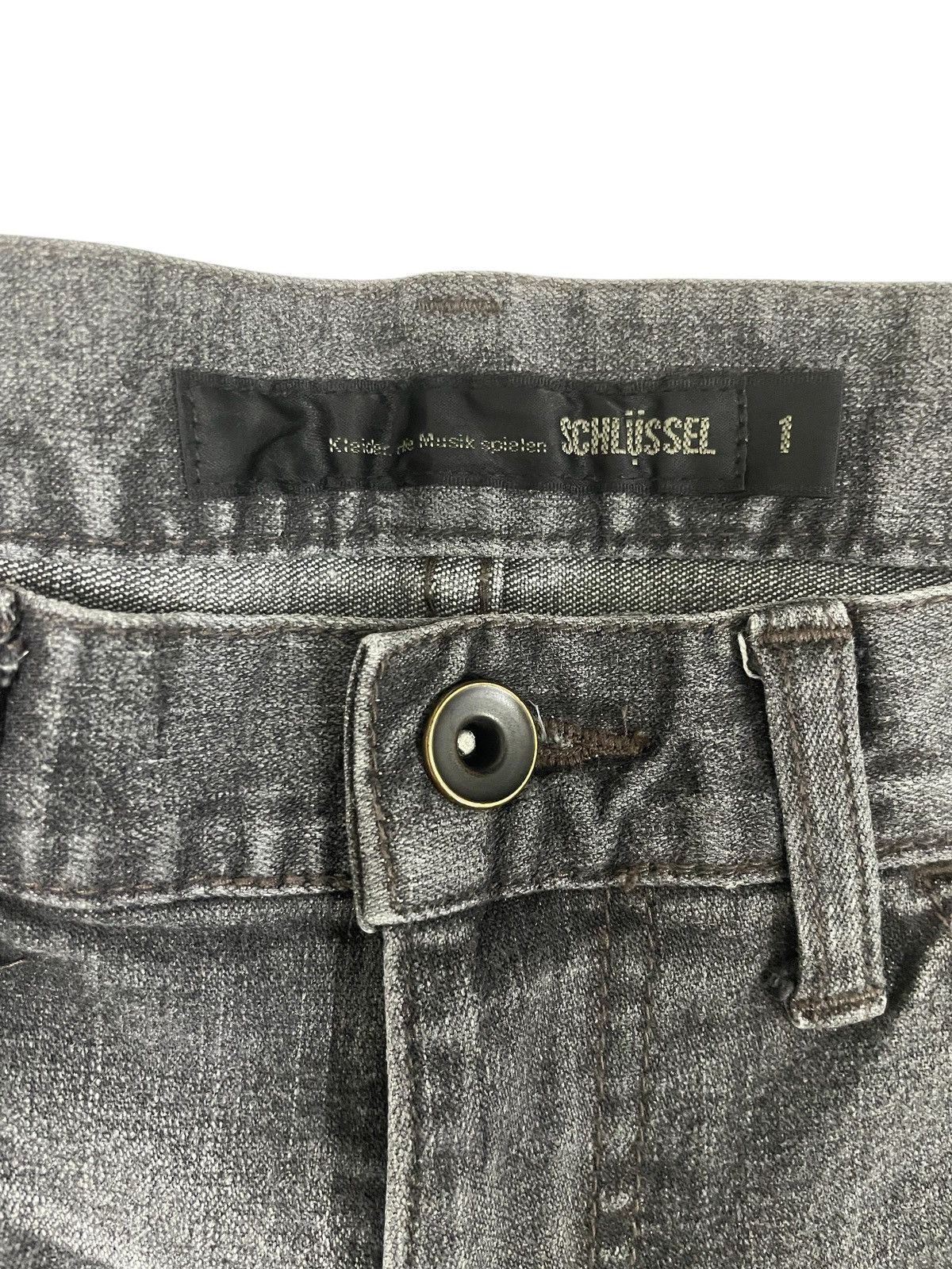 14th Addiction Schlussel Japan Flare Jeans Faded Black Size US 30 / EU 46 - 7 Thumbnail