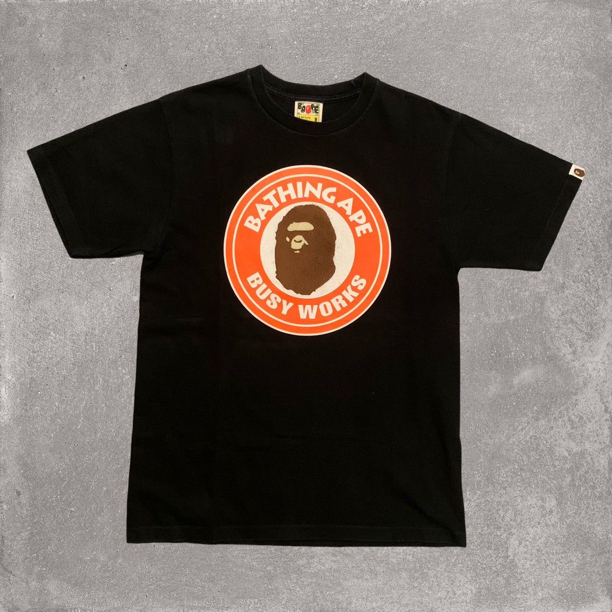 Bape Bape Medium Busy Works Fur Ape Head Black Tee Exclusive Size US M / EU 48-50 / 2 - 1 Thumbnail