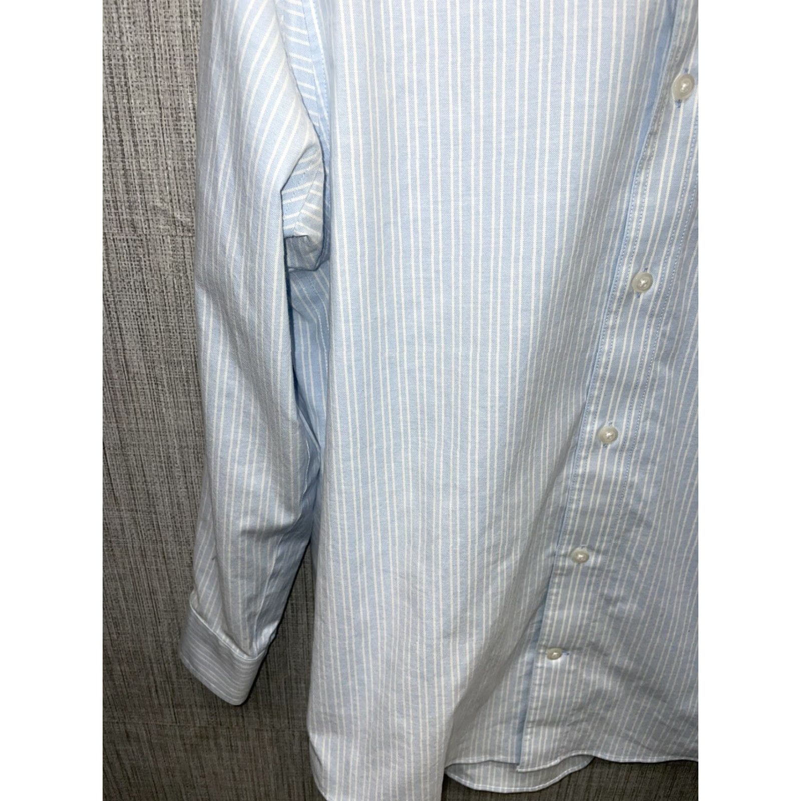 Duluth Trading Company Duluth Trading Women's Shirt M Cotton Blend Blue Striped Button-Up Size M / US 6-8 / IT 42-44 - 7 Thumbnail