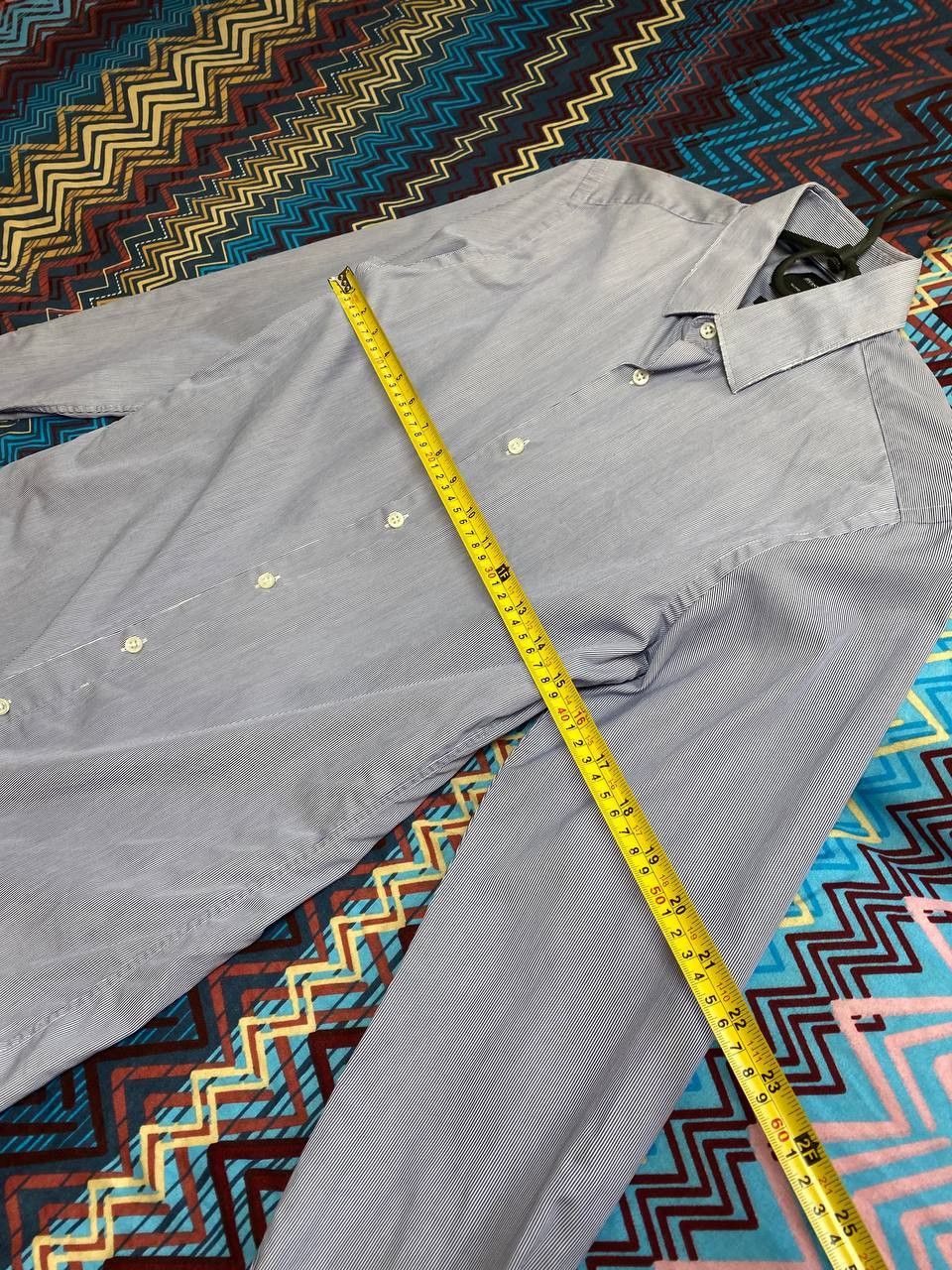 Hugo Boss Vintage Y2K shirt striped Hugo Boss regular fit streetwear Size US M / EU 48-50 / 2 - 10 Thumbnail
