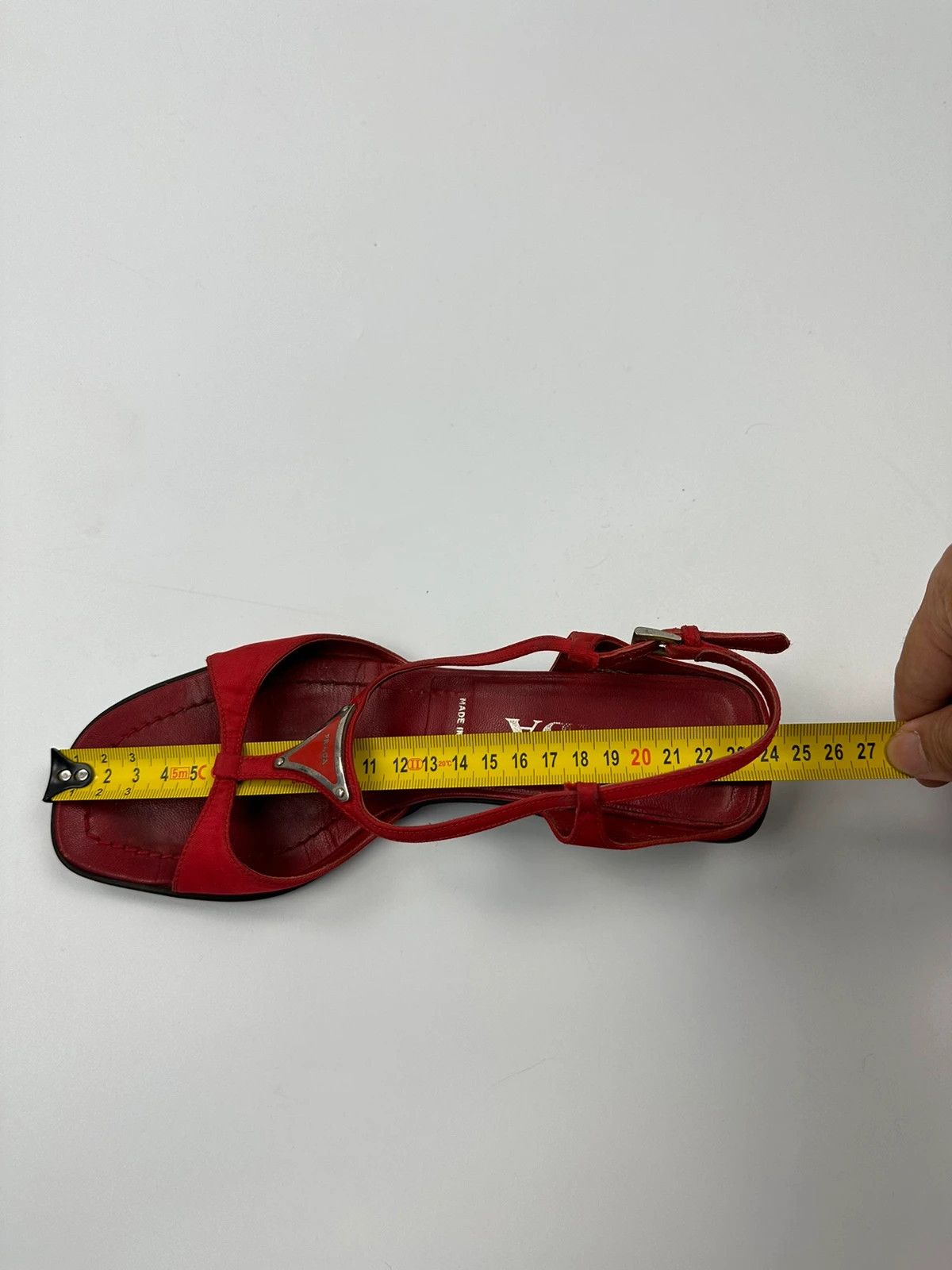 Prada Prada Milano SS2000 Red SlingBack Pumps Heels Size US 6 / IT 36 - 11 Thumbnail