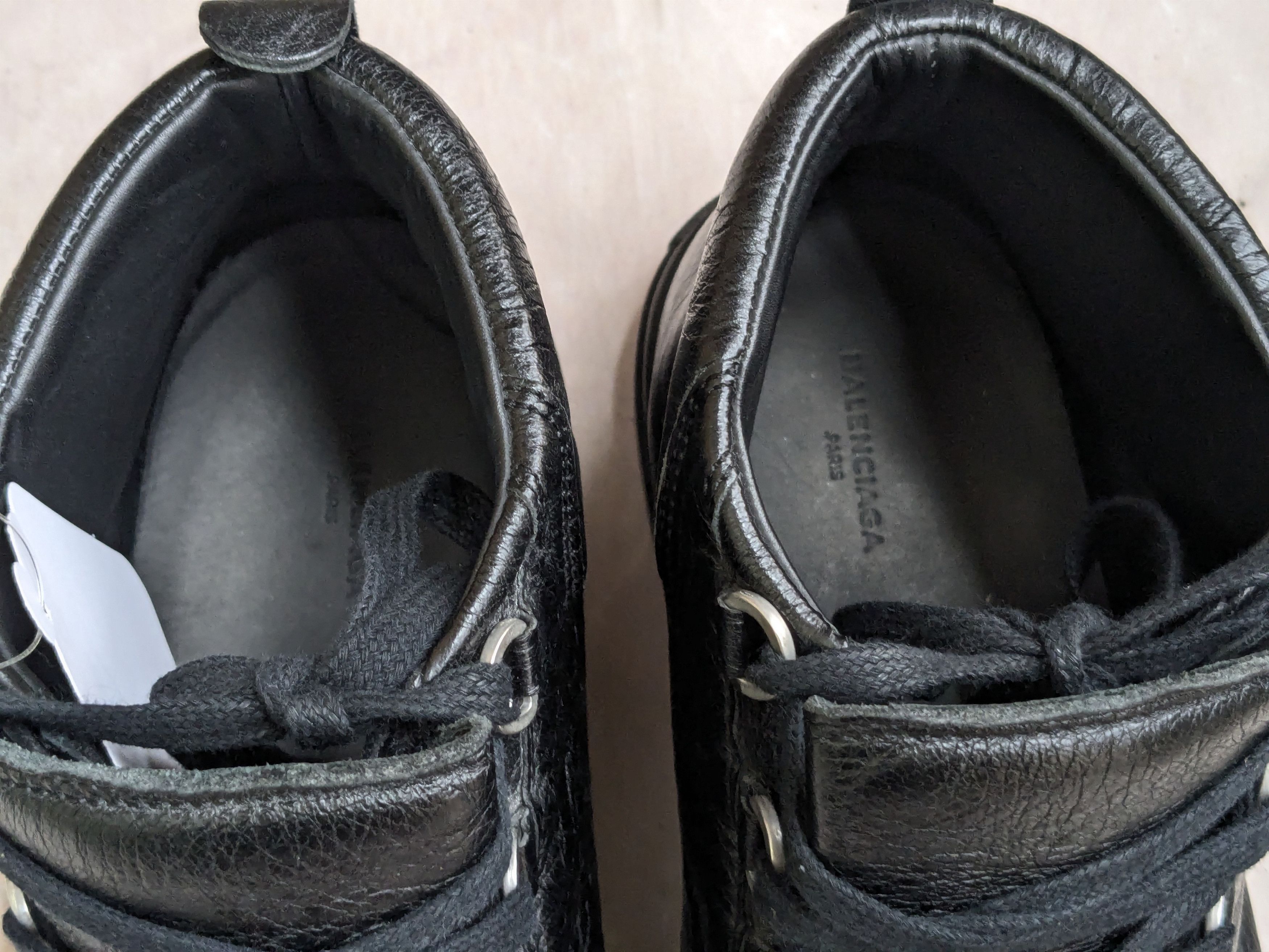 Balenciaga Balenciaga Arena Sneaker Black 12 High Tops Leather Size US 12 / EU 45 - 5 Thumbnail