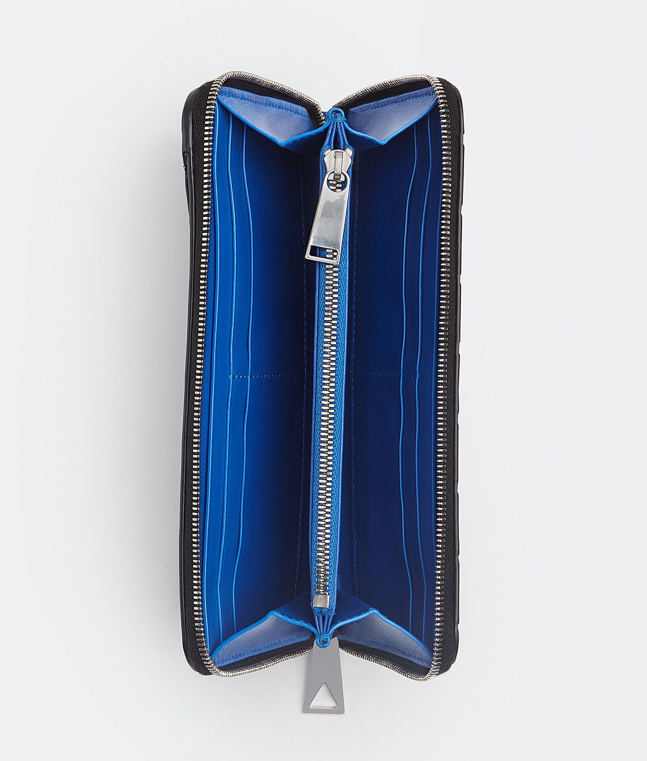 Bottega Veneta o1n1vont1124 Size: OS / Intrecciato Long Wallet Black/Blue Size ONE SIZE - 3 Thumbnail
