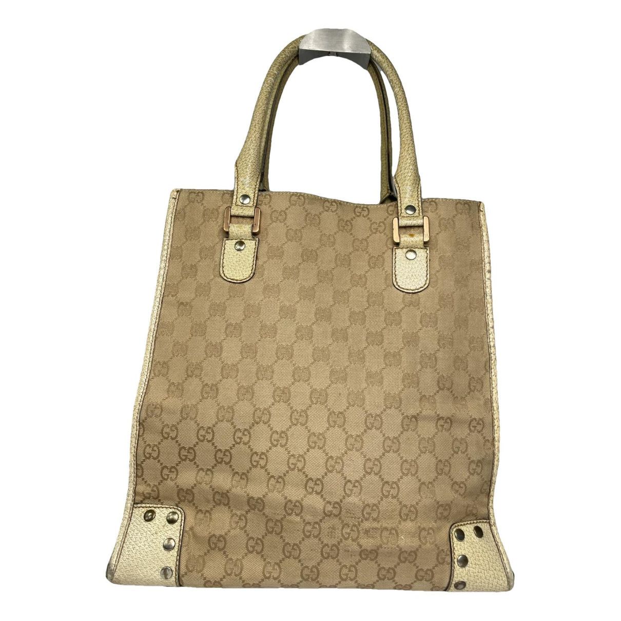 Gucci Jackie Vintage Beige Cotton Handbag Size ONE SIZE - 1 Thumbnail