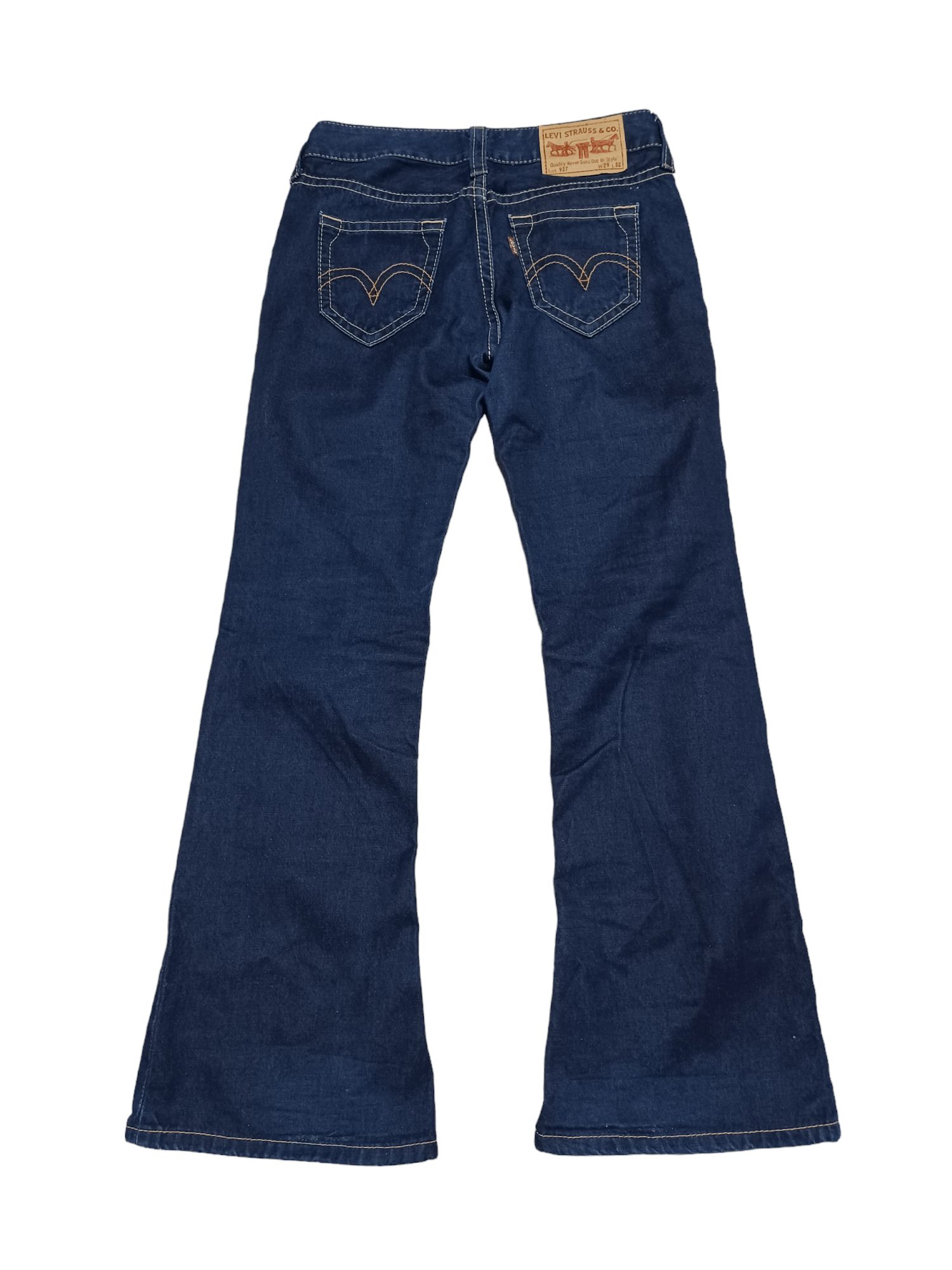 Levi's Vintage Clothing FANTASTIC LADY`S LEVIS 927 FLARE VERY RARE VINTAGE JEANS Size 29" - 2 Thumbnail