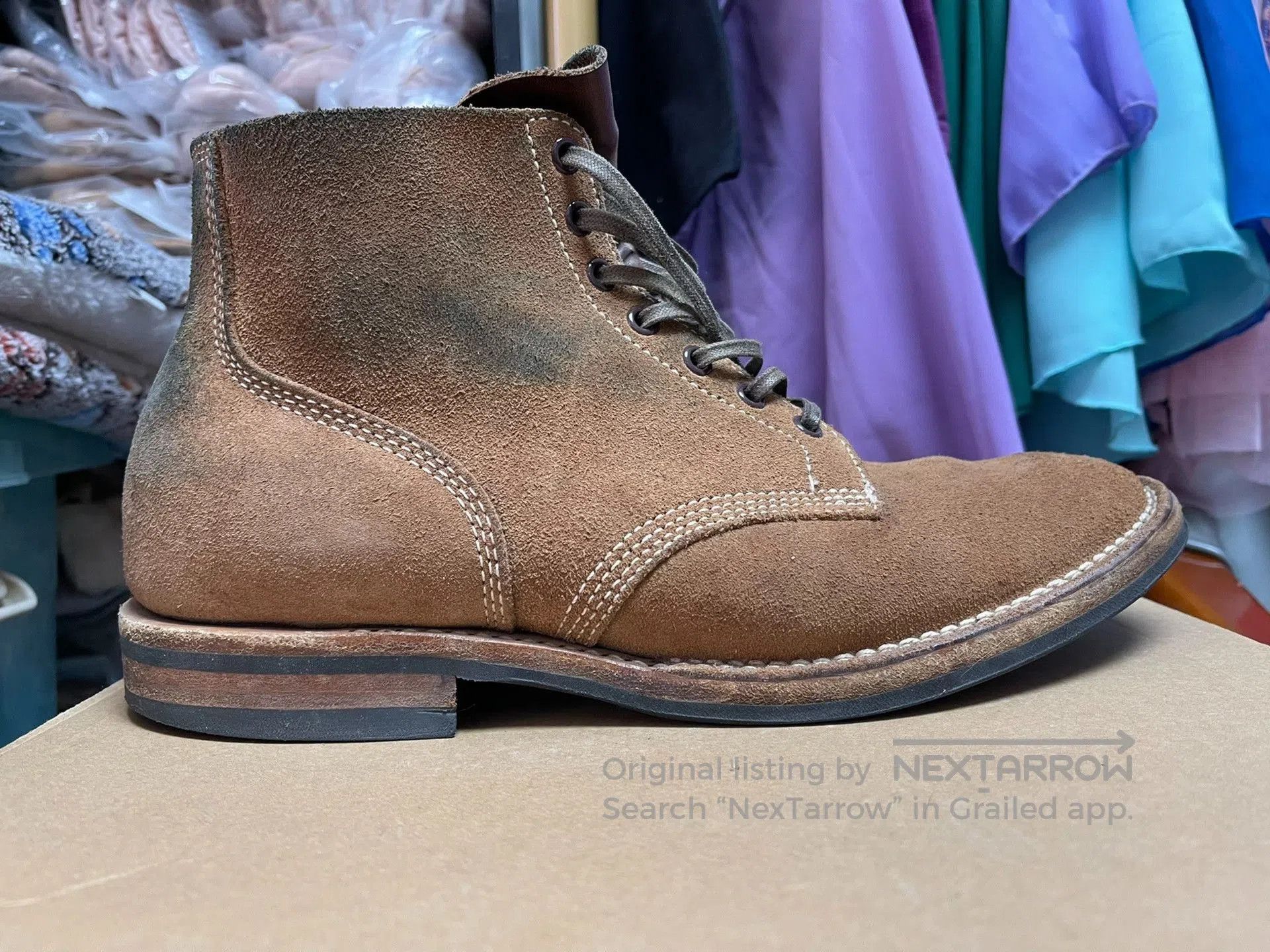 Viberg Viberg Horween CXL Suede Boots. Size US 10 / EU 43 - 4 Thumbnail