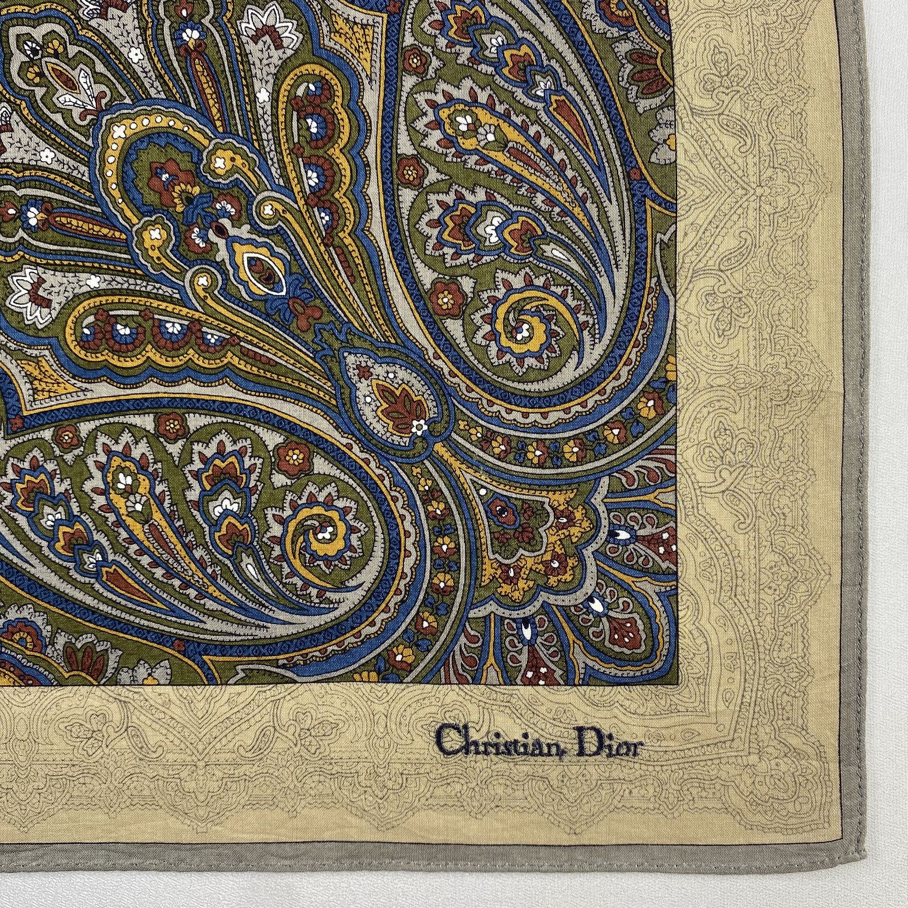 Vintage Christian Dior Monsieur Handkerchief / Neckerchief-P1020 Size ONE SIZE - 3 Thumbnail