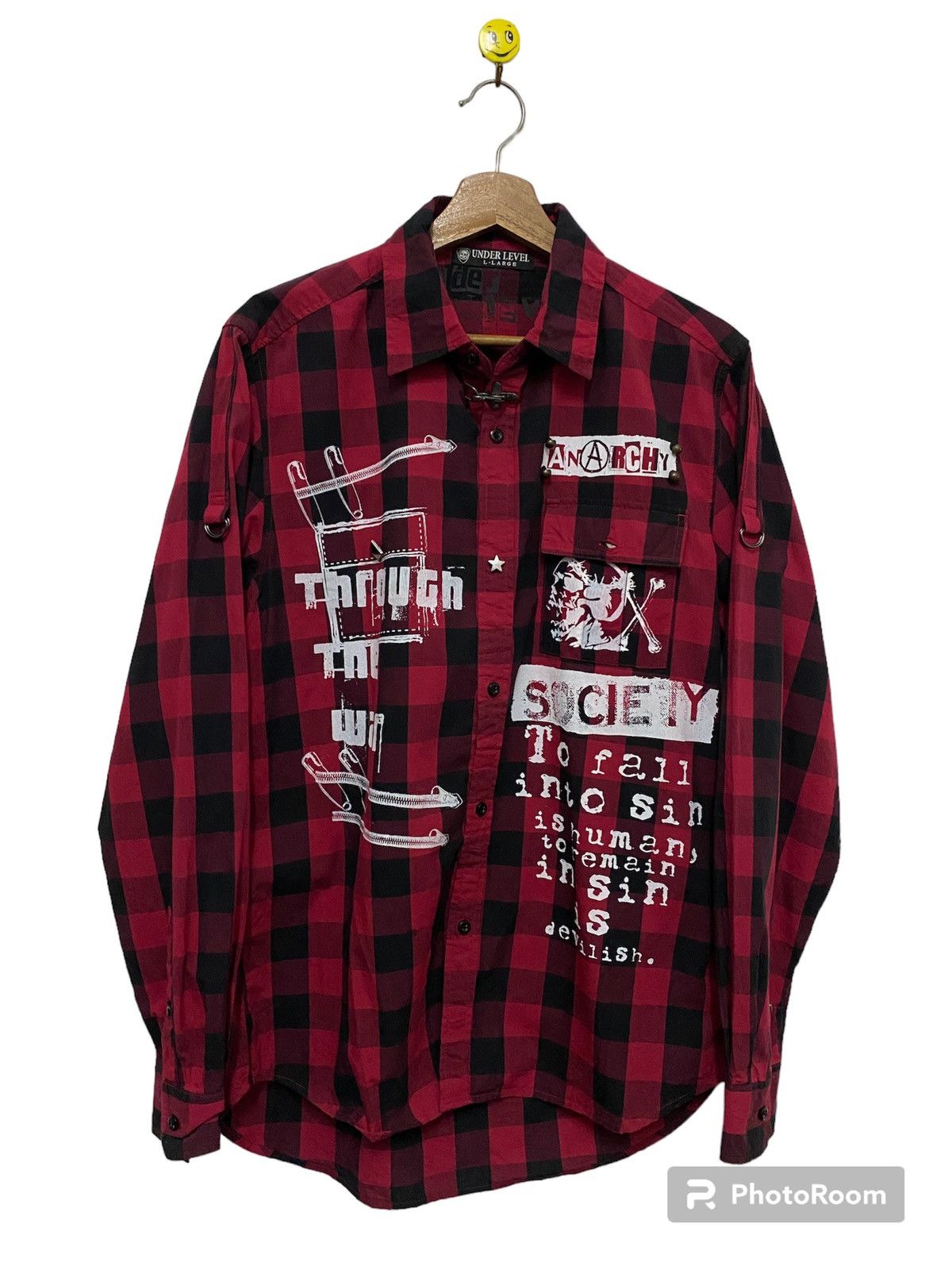 A.F.F.A. × Seditionaries Under Level Anarchy Bondage Tartan Design Punk Shirt Size US M / EU 48-50 / 2 - 1 Thumbnail