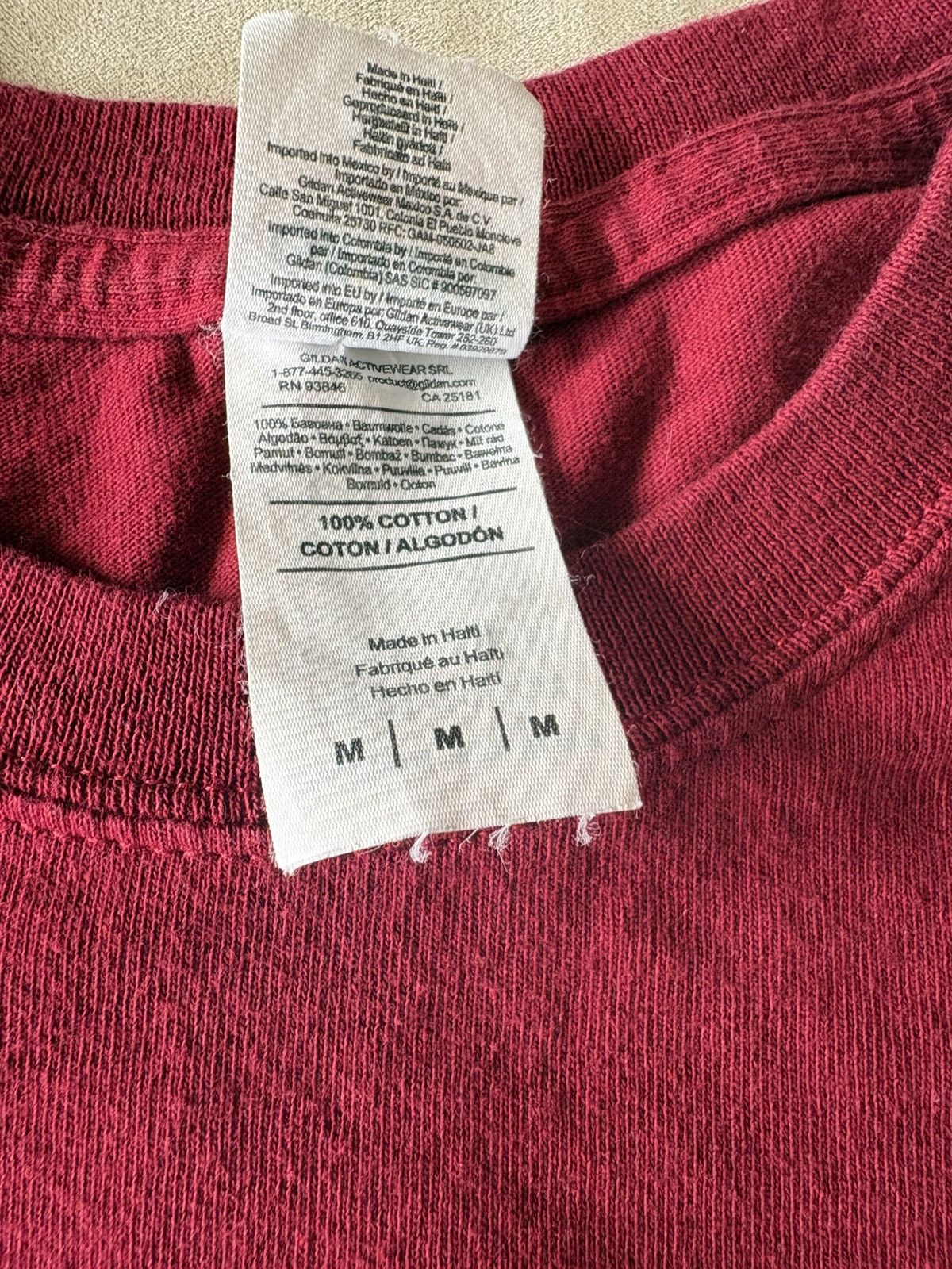 Gildan Life of Pablo Album T-Shirt Dark Red Size US M / EU 48-50 / 2 - 4 Thumbnail