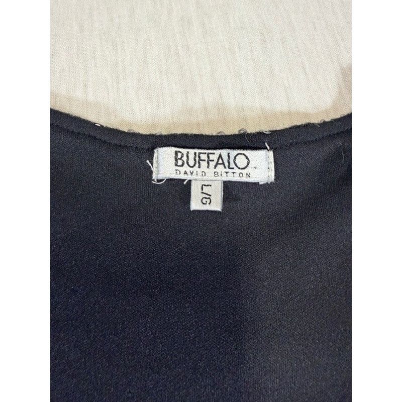 Buffalo David Bitton Buffalo David Bitton Dress Size Large Black Sequin Bodycon Size L / US 10 / IT 46 - 3 Thumbnail