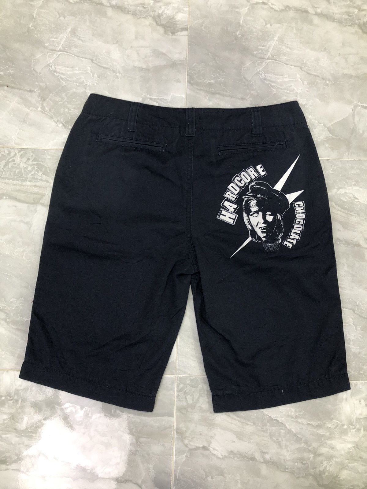 Japanese Brand Hardcore Chocolate Graphic Shorts –Japan Street Cult Classic Size US 30 / EU 46 - 7 Thumbnail