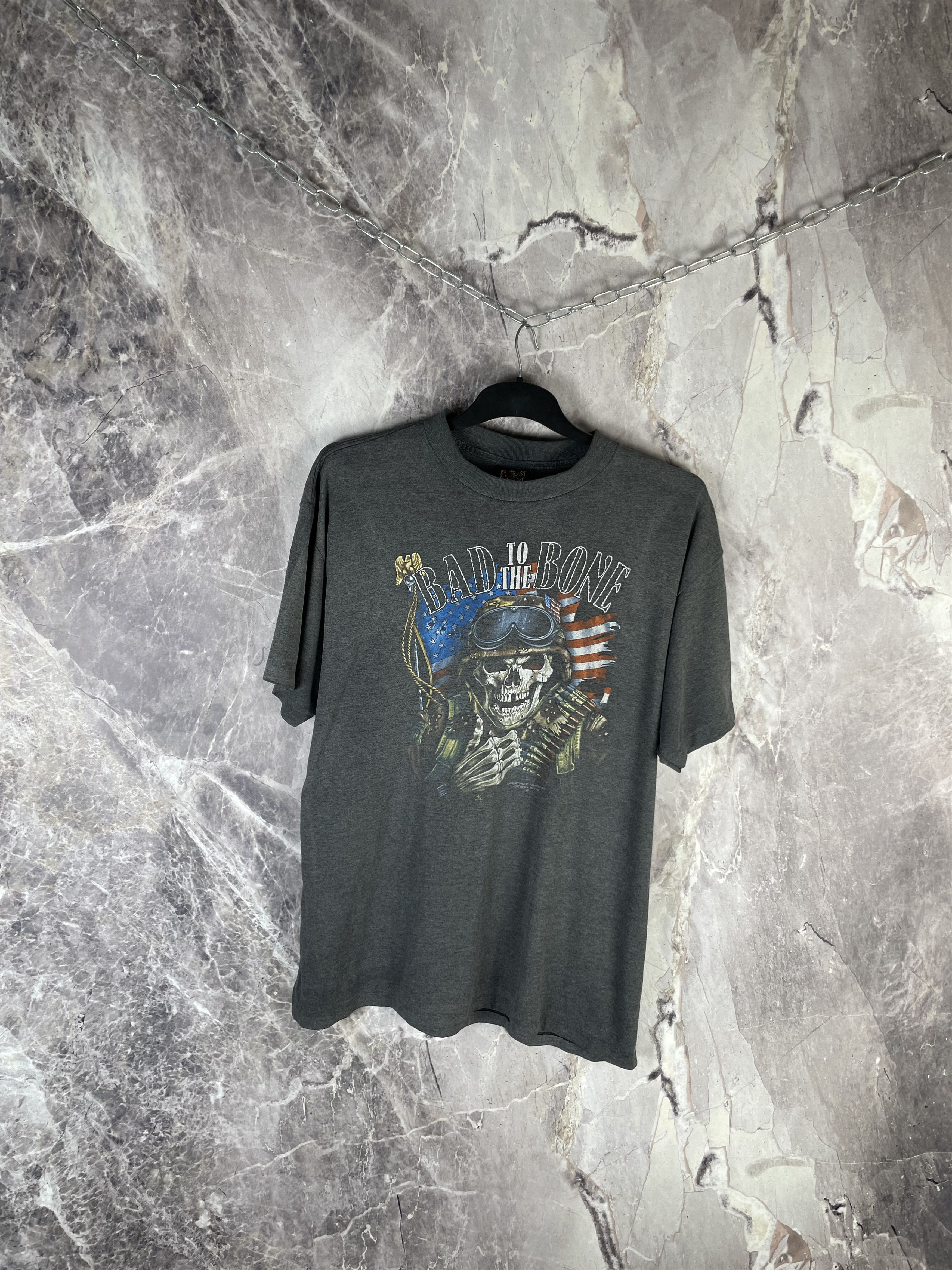Vintage Easy Riders Vintage 3D EMBLEM BAD TO THE BONE Size US XL / EU 56 / 4 - 2 Thumbnail