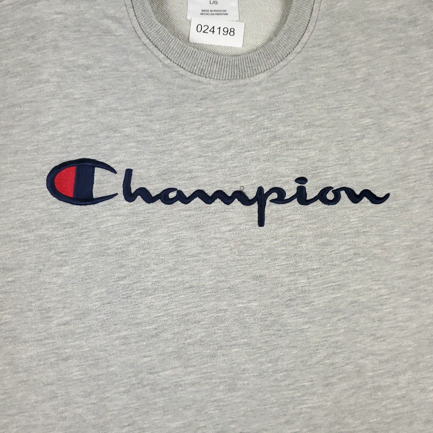 Champion Mens Champion Sweater Large Gray Casual Pullover Long Sleeve Sweatshirt Size US L / EU 52-54 / 3 - 2 Thumbnail